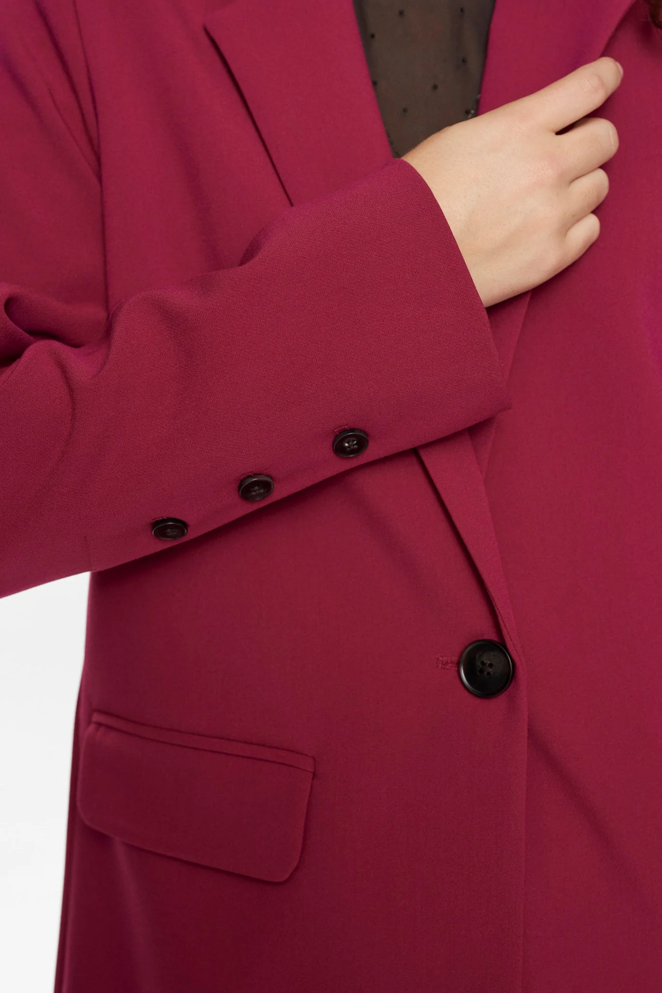NURONJA BLAZER  - Beet Red - Image 5