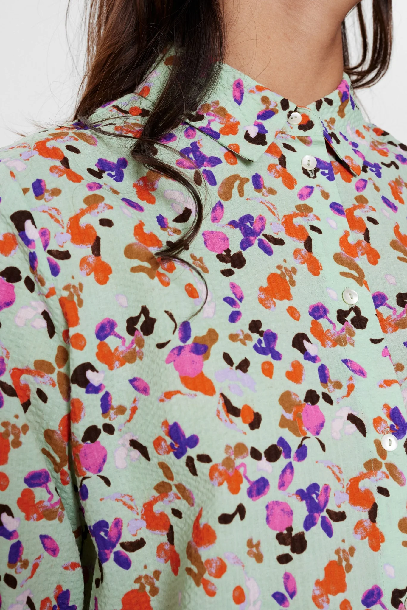 NURUBINA SHIRT - Grayed Jade - Image 5