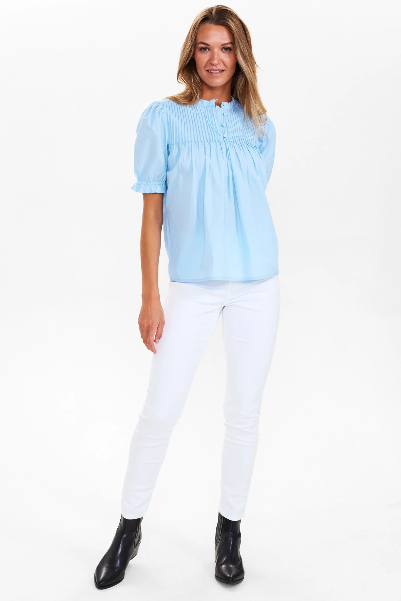 NURUNA BLOUSE  - Blue Bell - Image 3