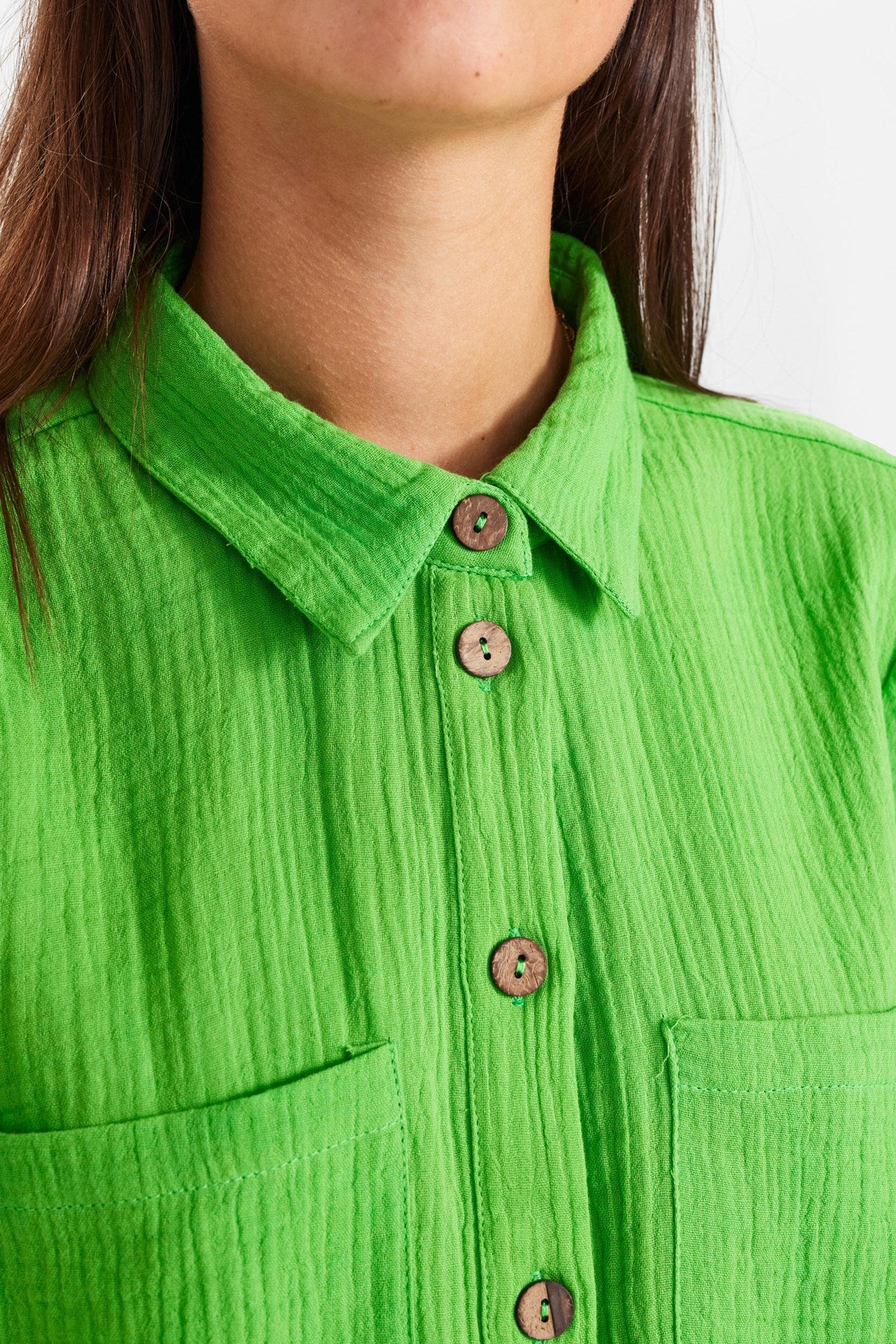 NUSANA SHIRT - Poison green - Image 5