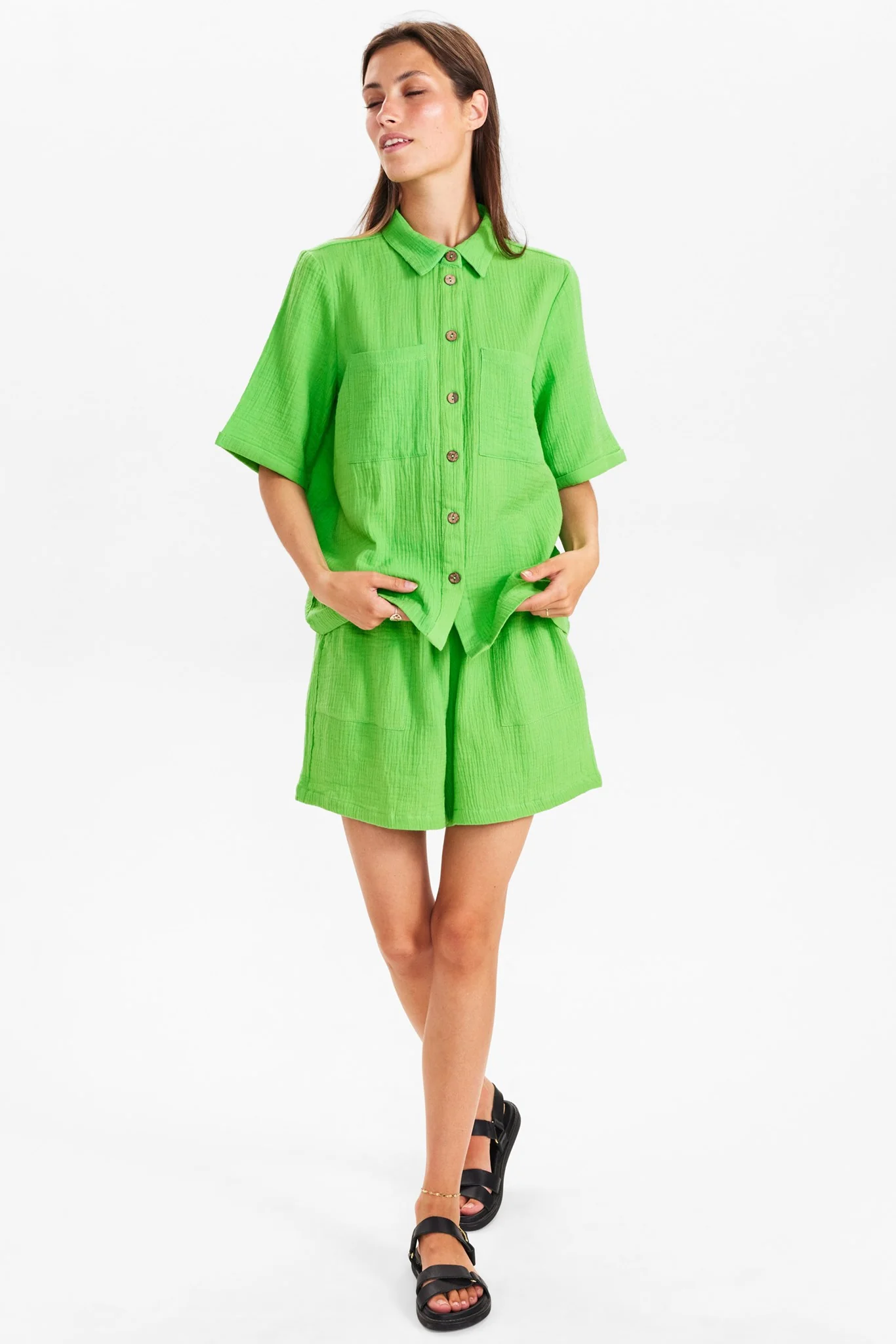 NUSANA SHIRT - Poison green - Image 6