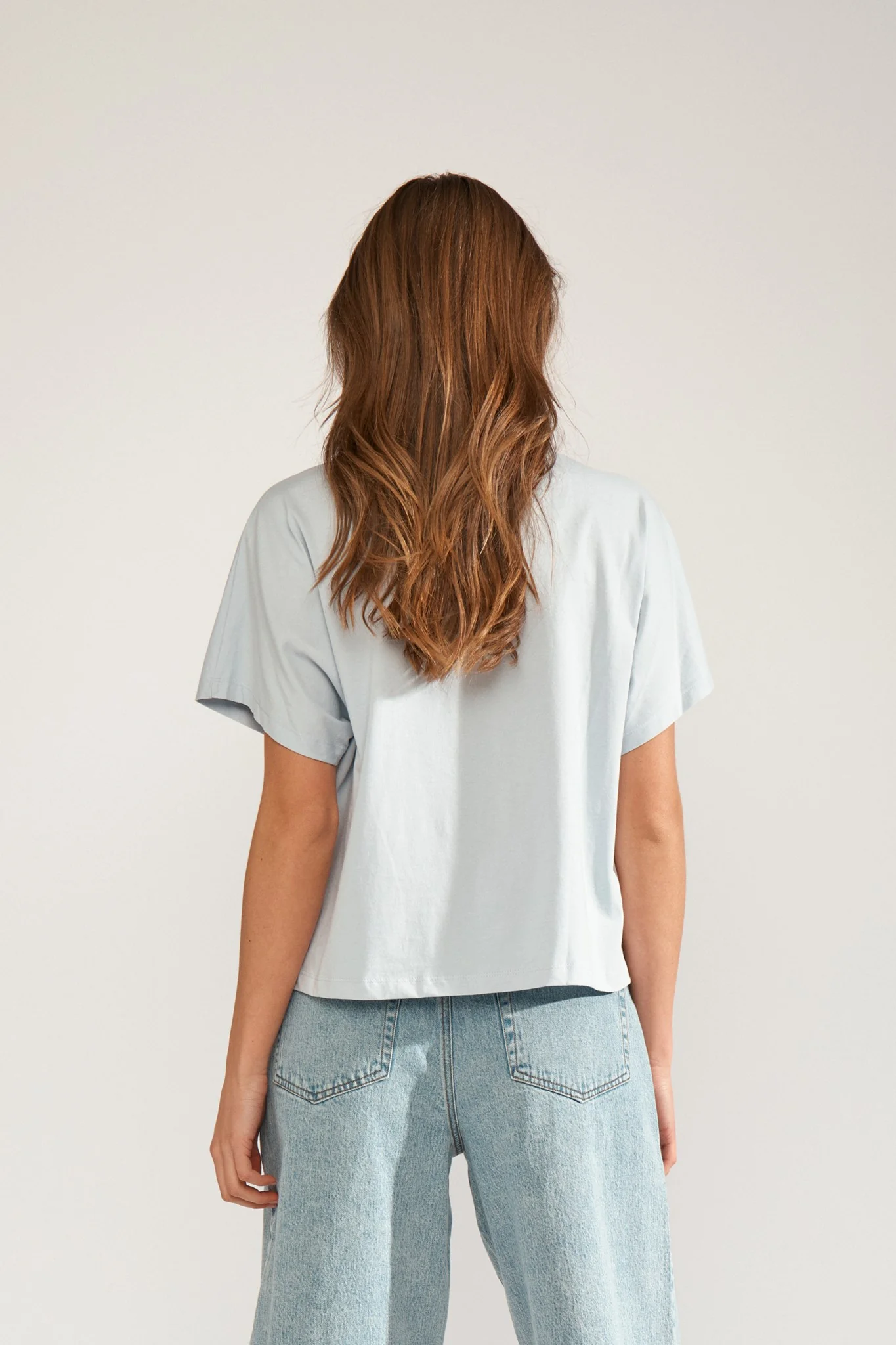 NUSEANNE OVERSIZE T-SHIRT - GOTS - Placid Blue - Image 2