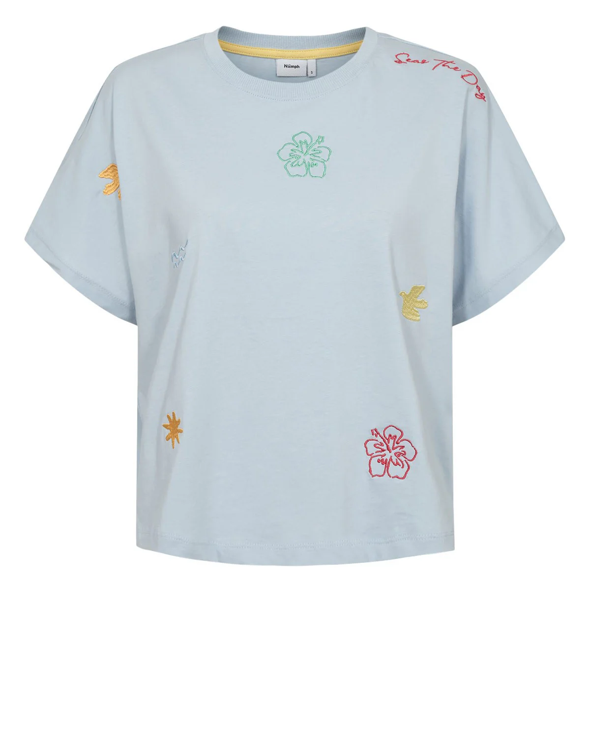 NUSEANNE OVERSIZE T-SHIRT - GOTS - Placid Blue - Image 6