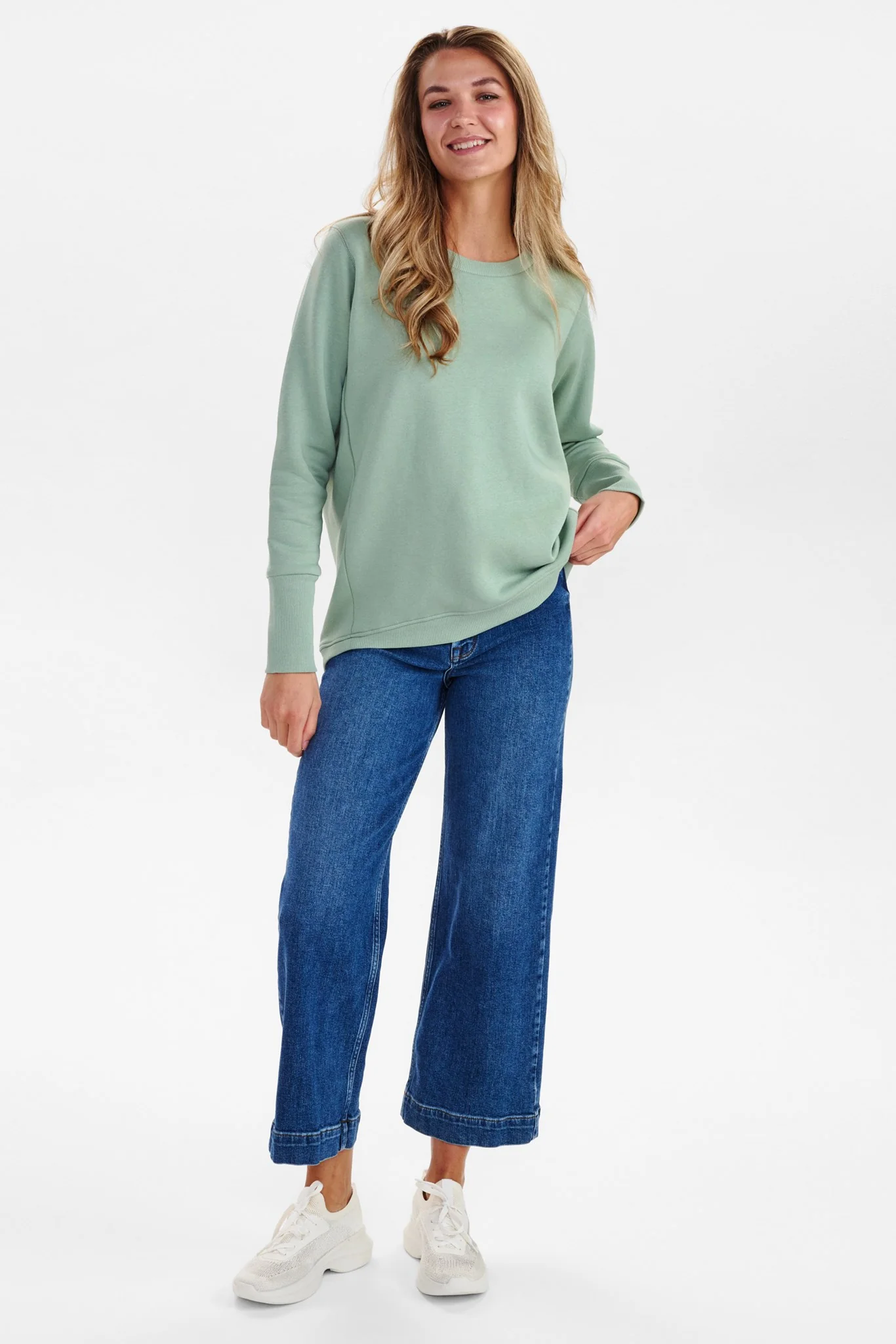 NUSEINNA SWEAT  - Grayed Jade - Image 3