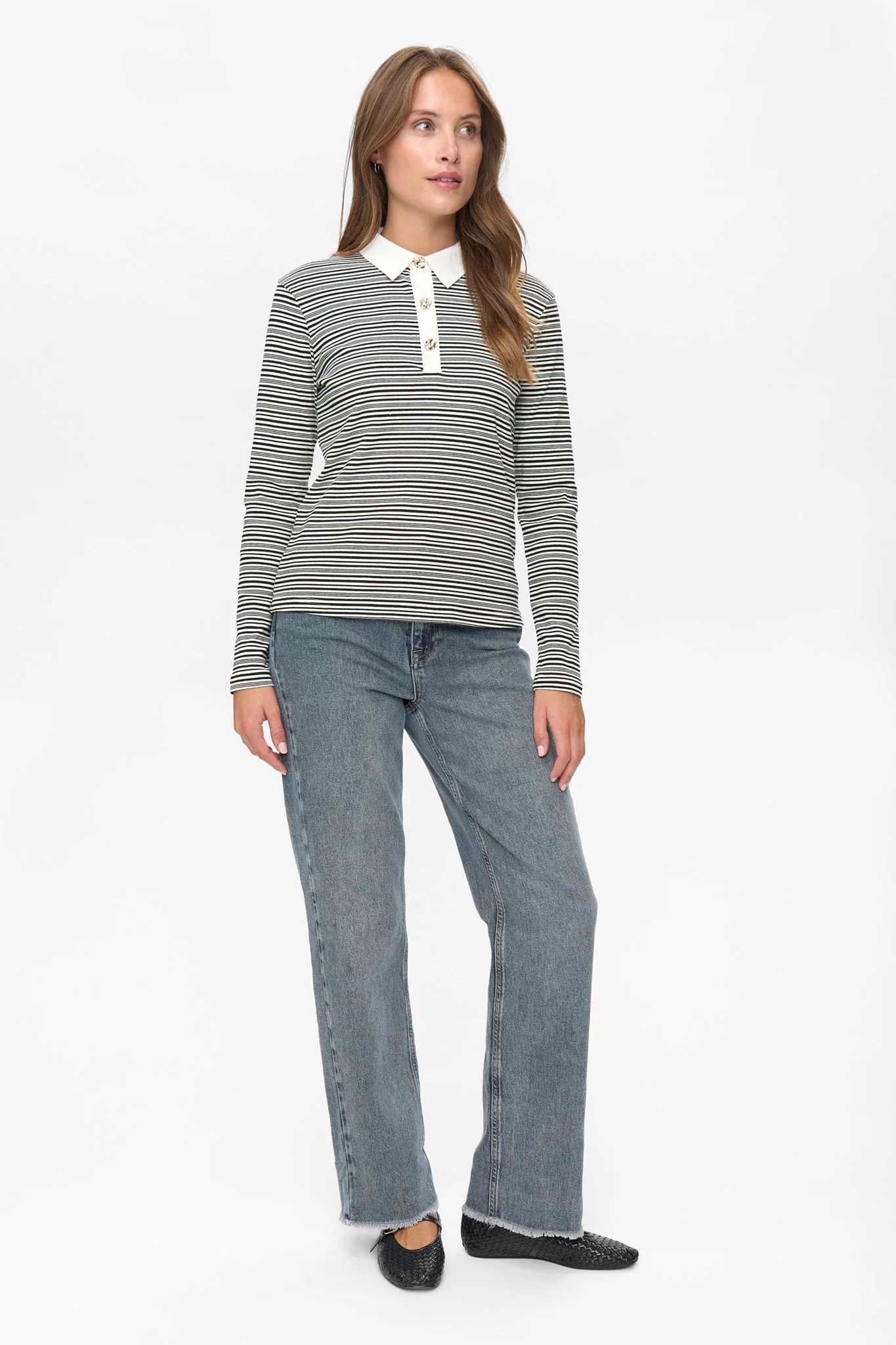 NUSEMMA LS POLO  - Caviar - Image 3