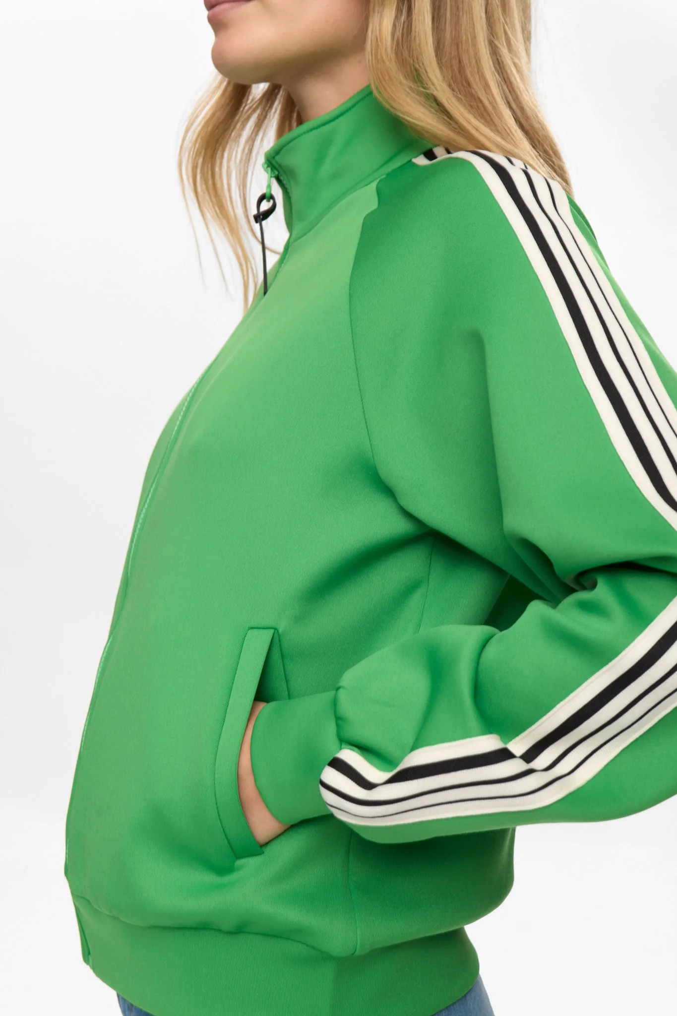 NUSENADA ZIP CARDIGAN - Vibrant Green - Image 5