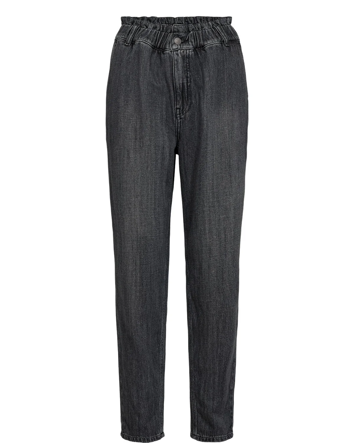 NUSEOUL PAPERBAG JEANS - Medium Grey Denim - Image 6