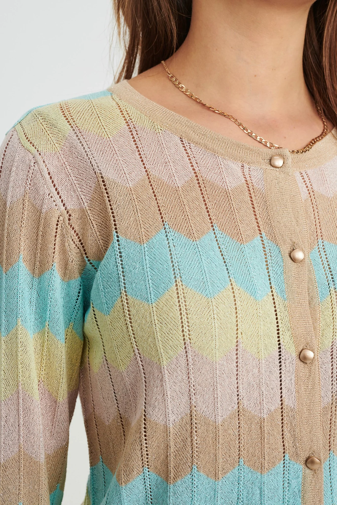 NUSERENA CARDIGAN - Popcorn - Image 4