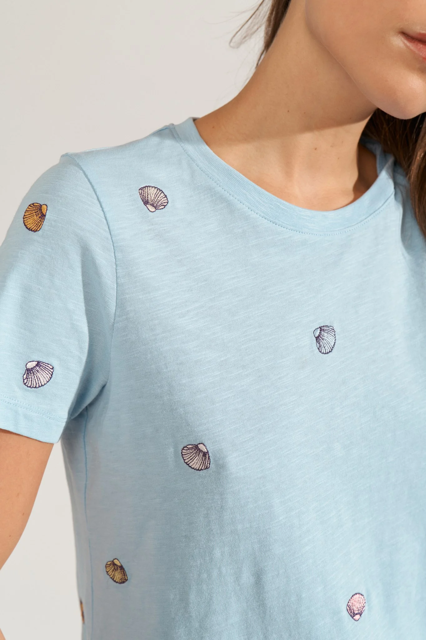 NUSHELLPA T-SHIRT - GOTS - Placid Blue - Image 4