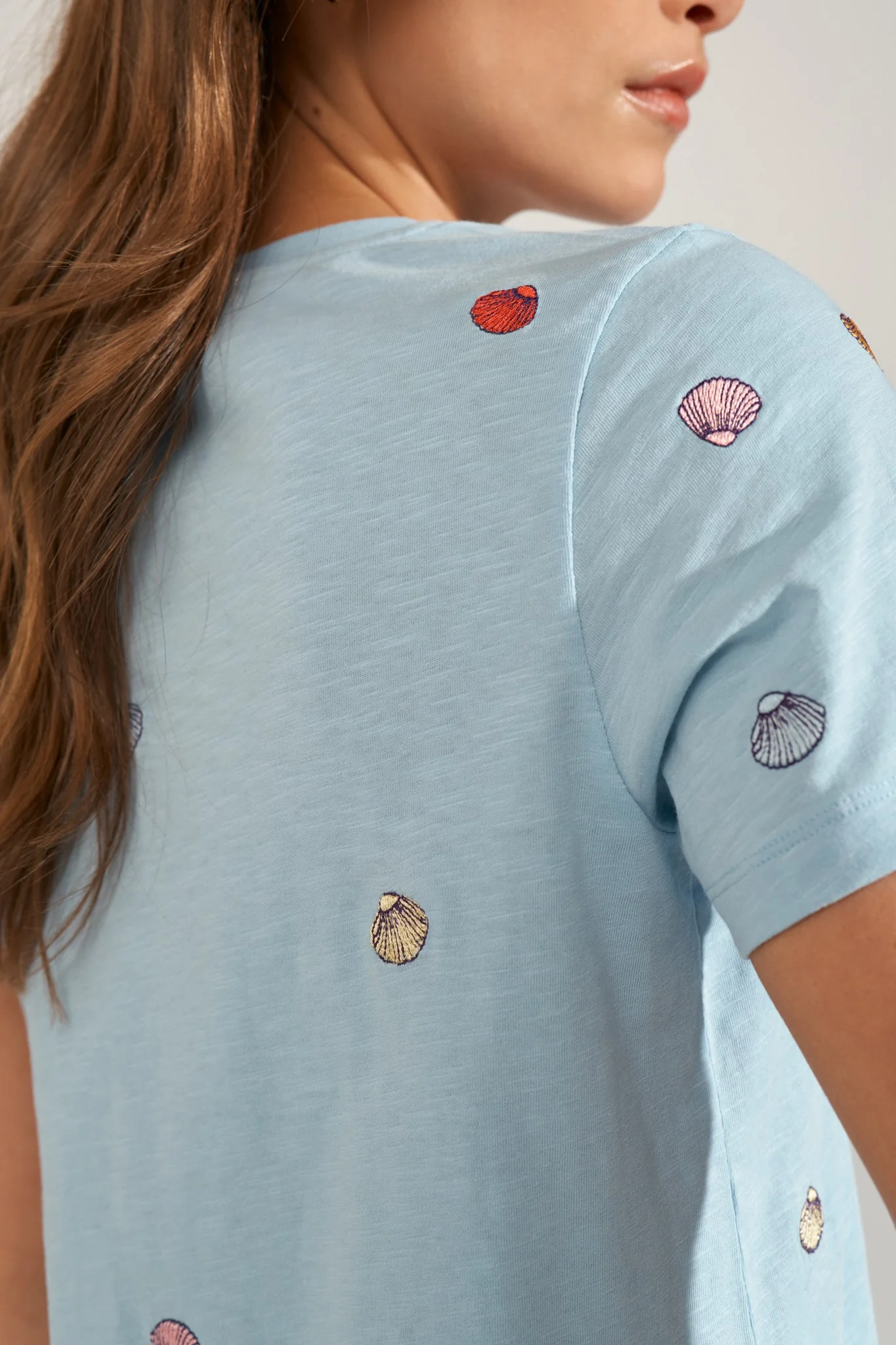 NUSHELLPA T-SHIRT - GOTS - Placid Blue - Image 5
