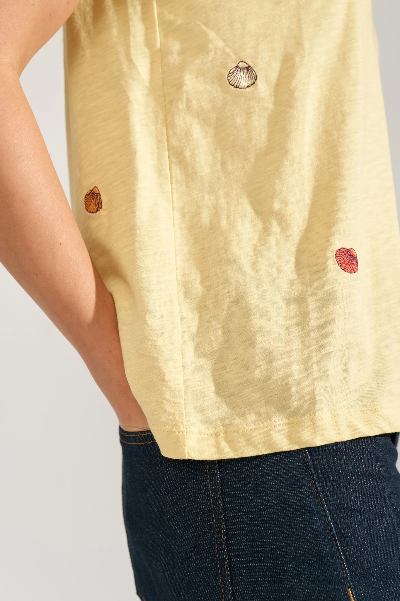 NUSHELLPA T-SHIRT - GOTS - Popcorn - Image 5