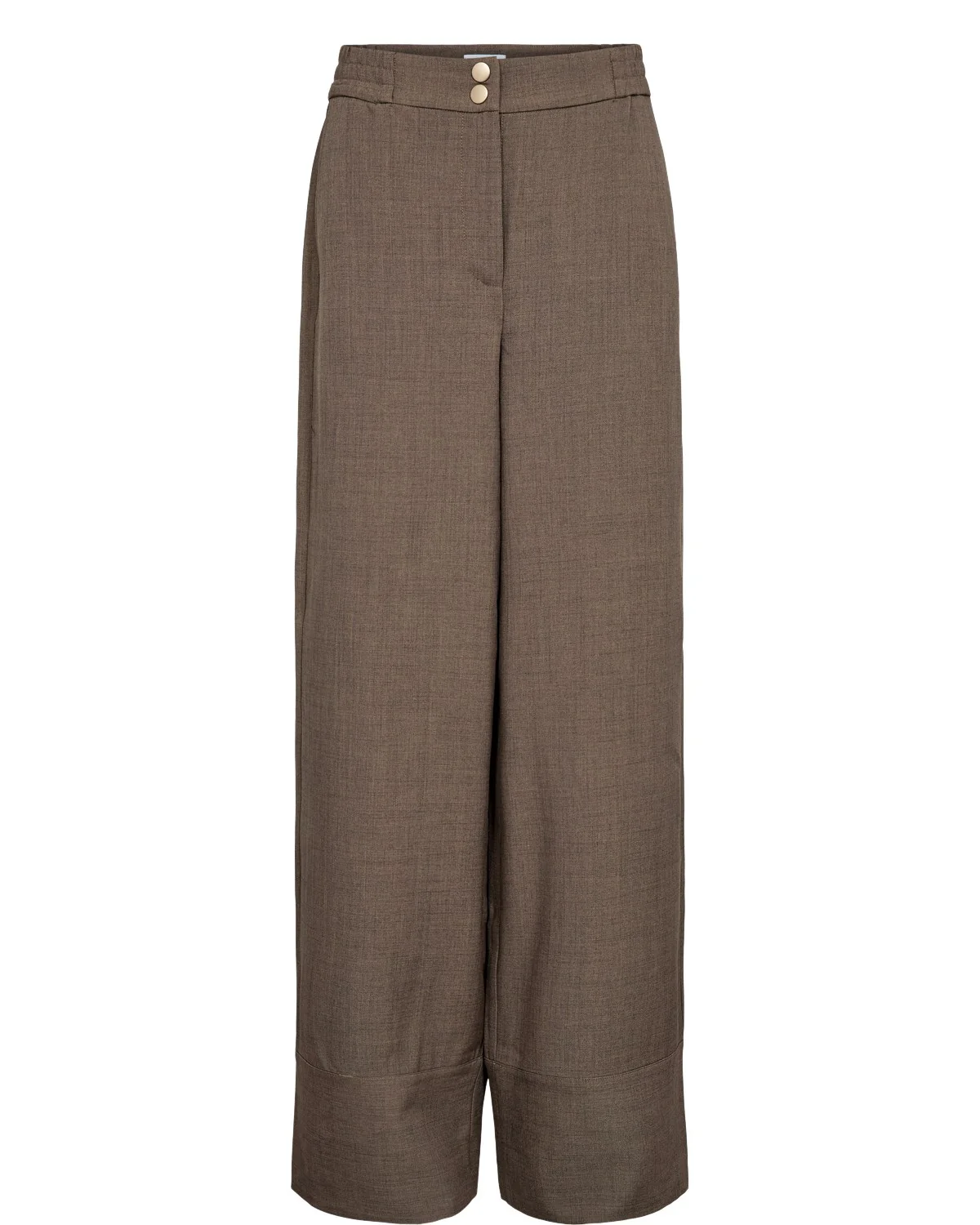 NUSHELLY PANTS - Brown Lentil Melange - Image 6
