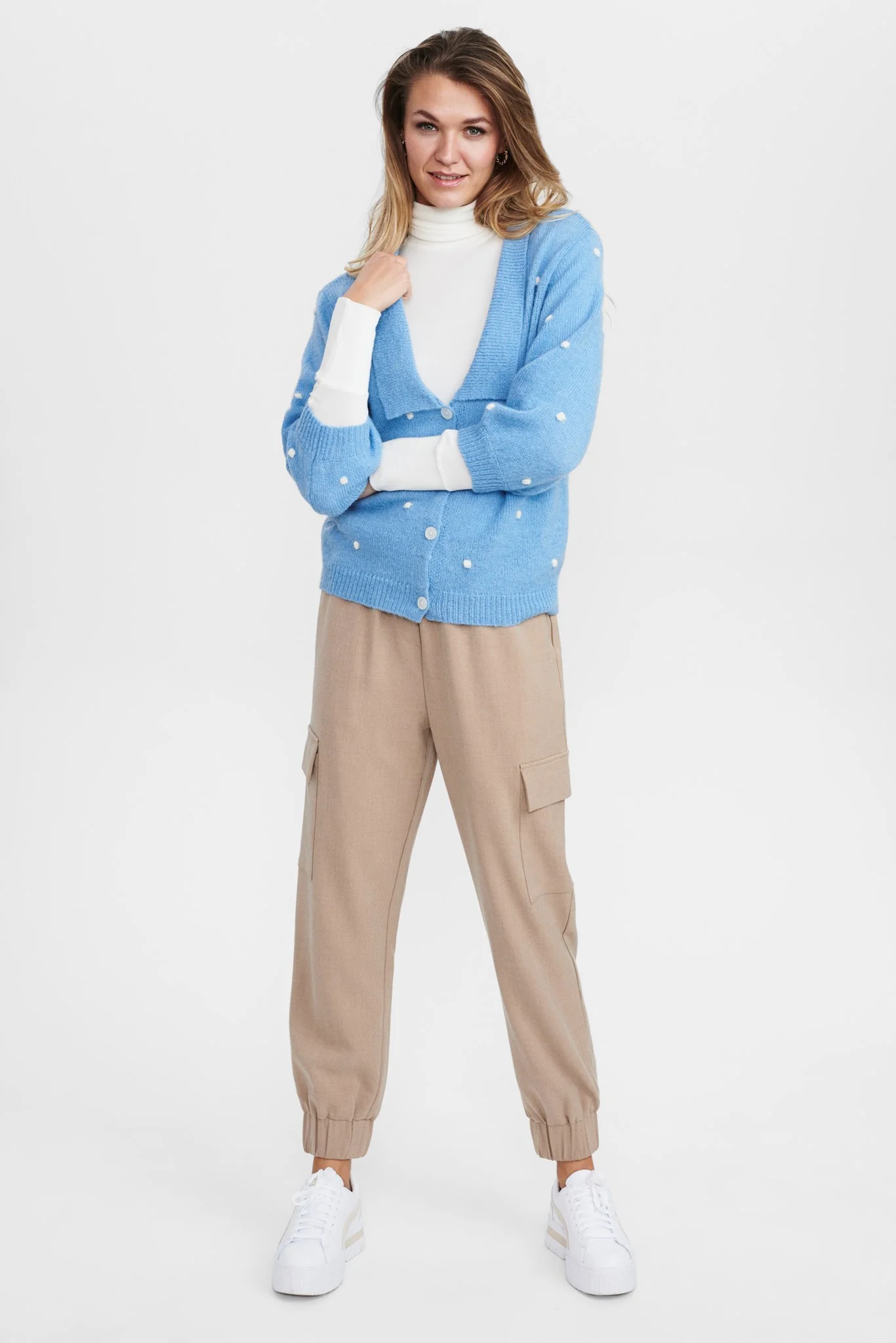 NUSHERIDAN CARDIGAN - Della Robbia Blue - Image 3