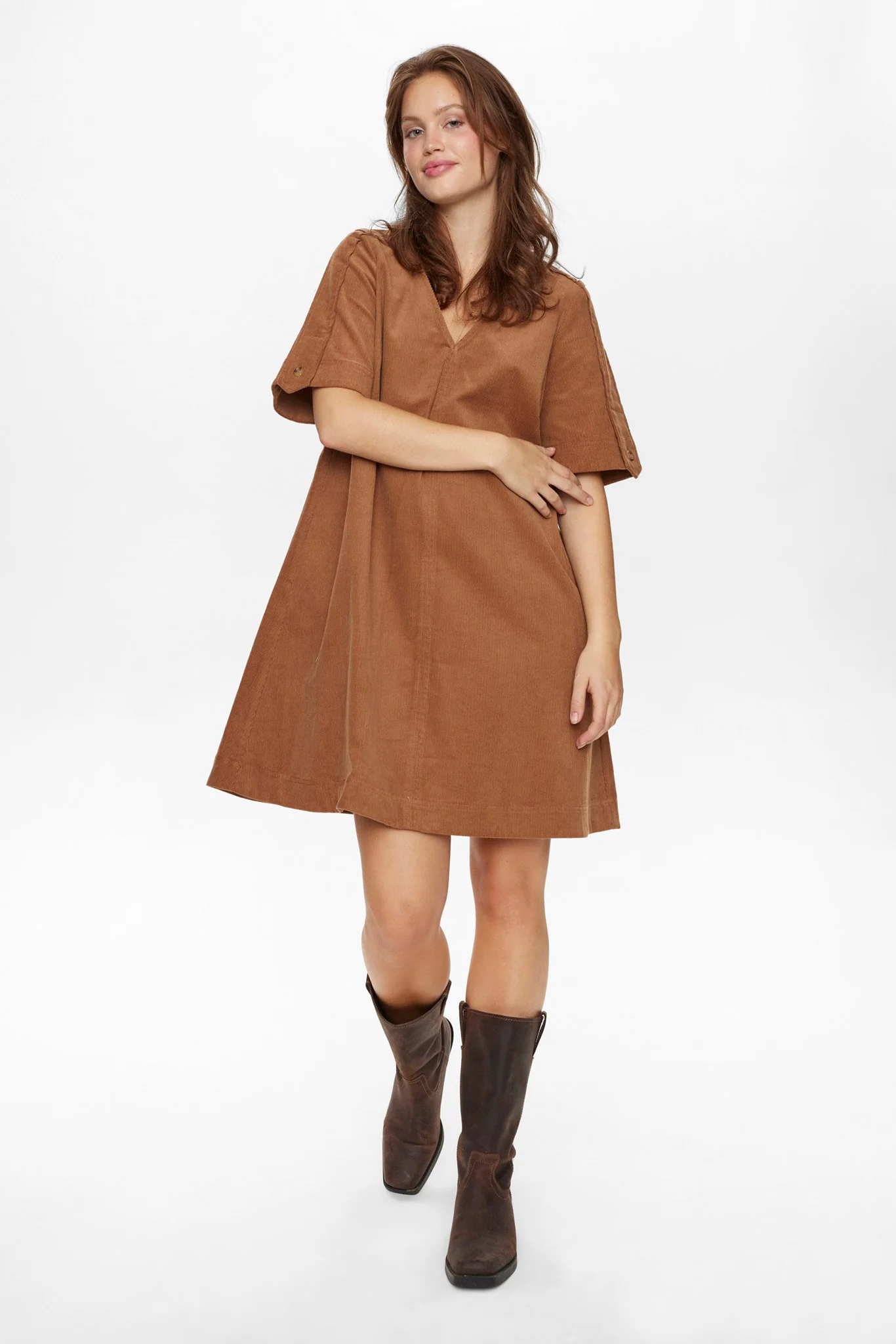 NUSHOSHANNA DRESS - BRONZE BROWN - Image 3