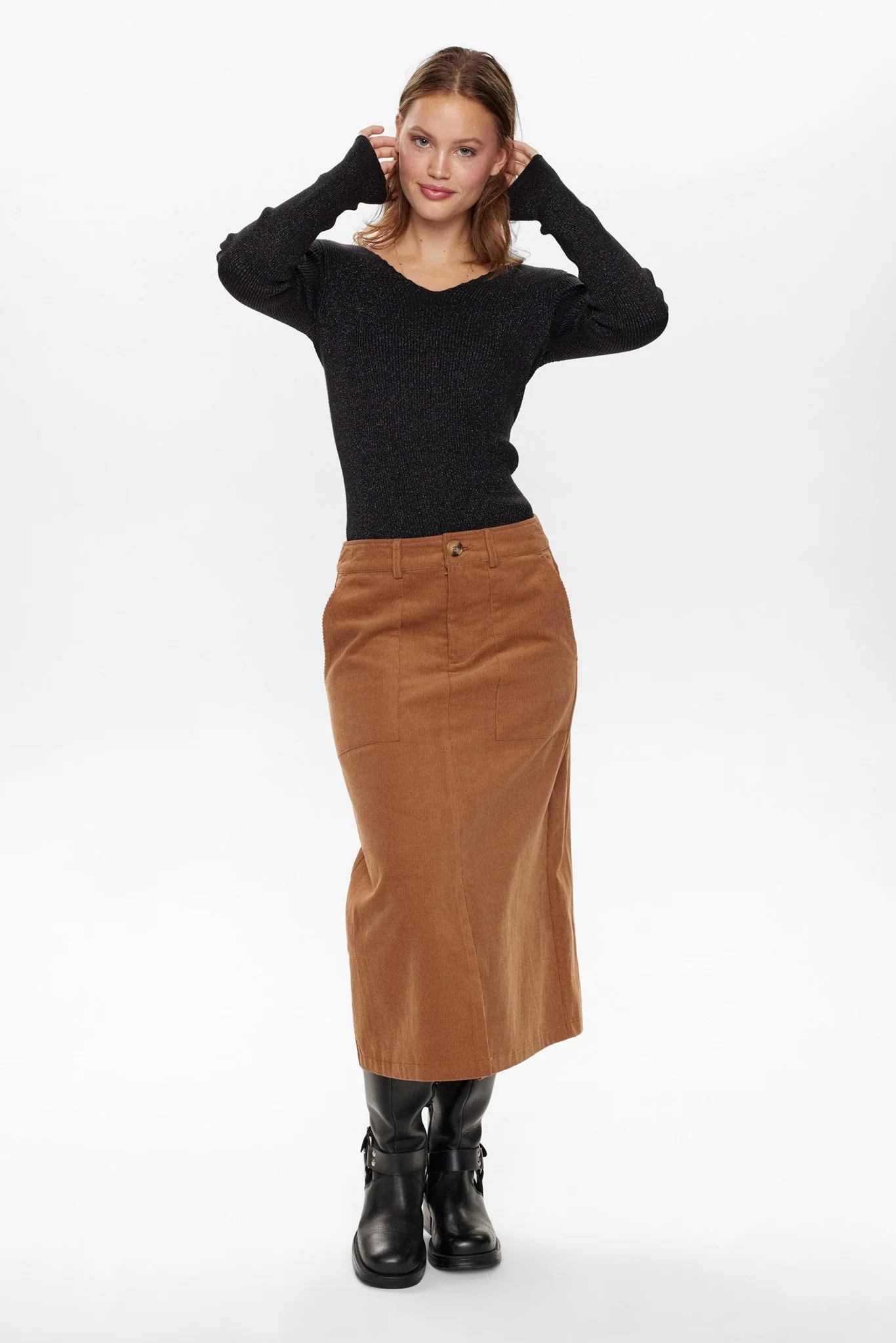 NUSHOSHANNA SKIRT - BRONZE BROWN - Image 3