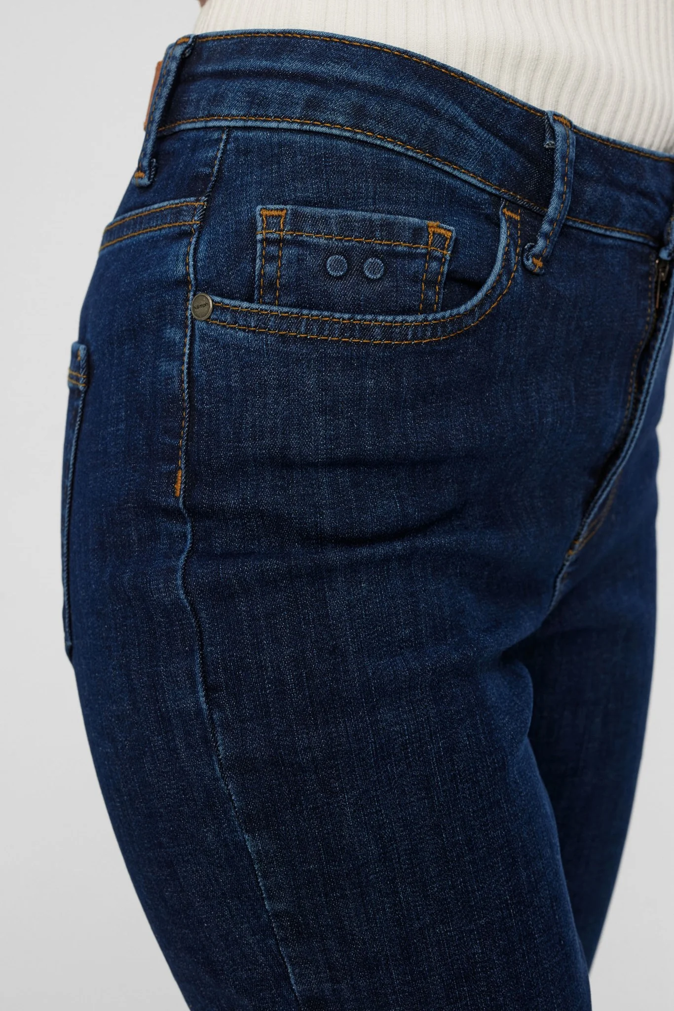 NUSIDNEY CROPPED DARK BLUE - Dark Blue Denim - Image 4