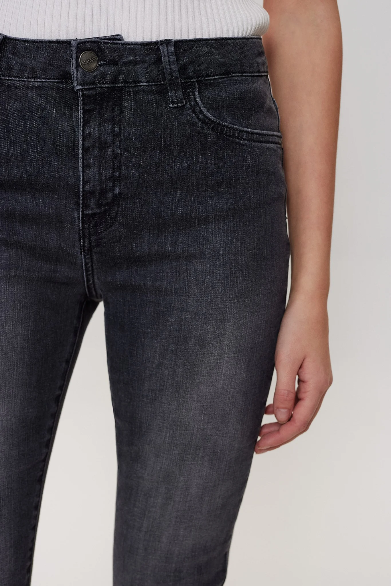 NUSIDNEY CROPPED GREY - Medium Grey mel - Image 5