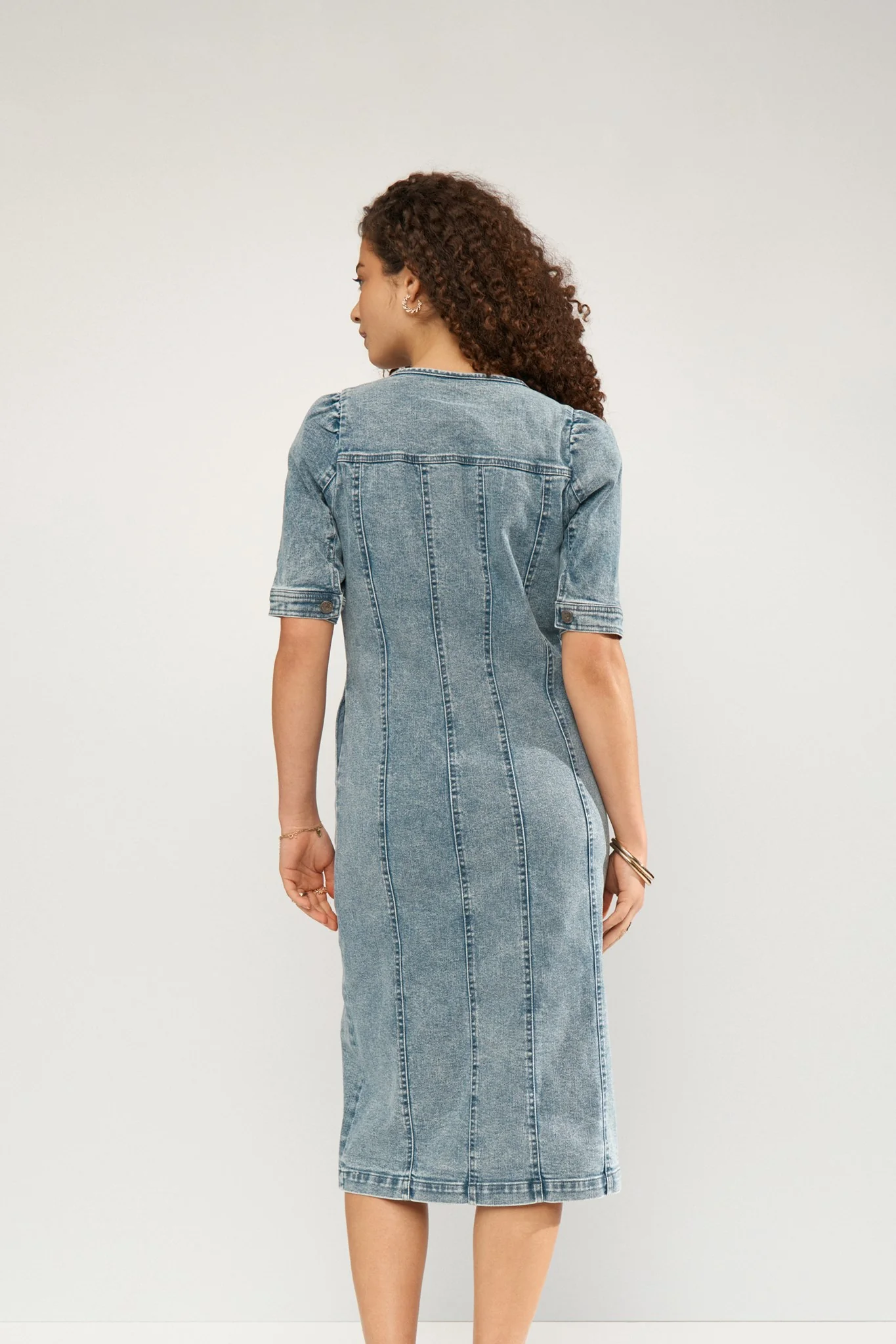 NUSILVA DRESS - Light Blue Denim - Image 2
