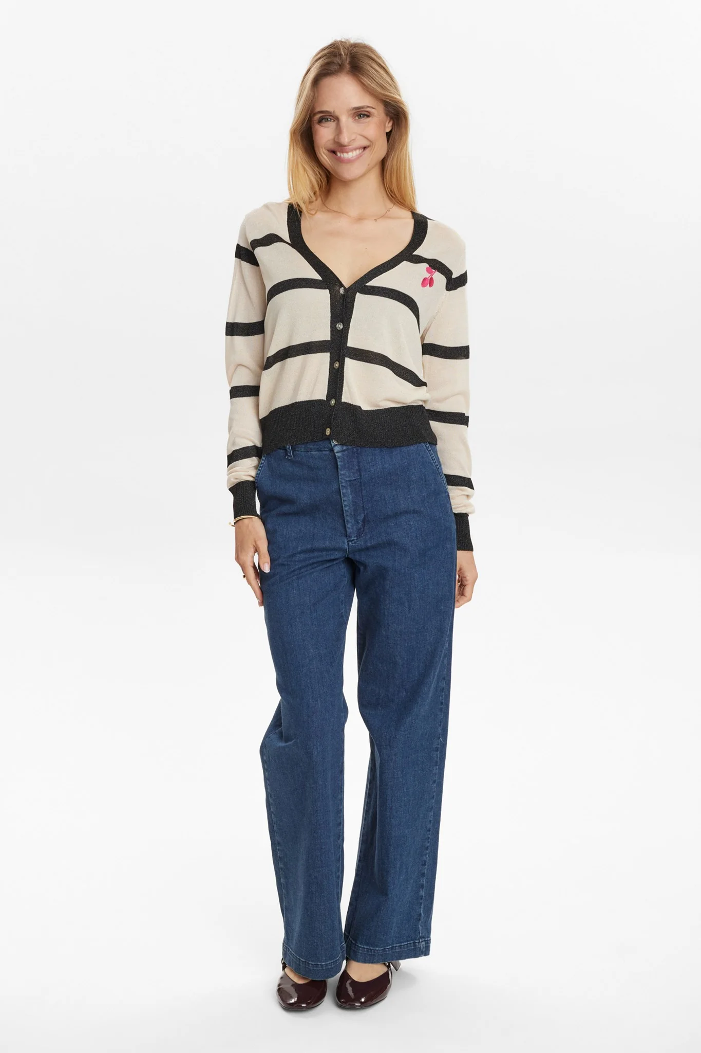 NUSLITTA CARDIGAN - Ecru - Image 3