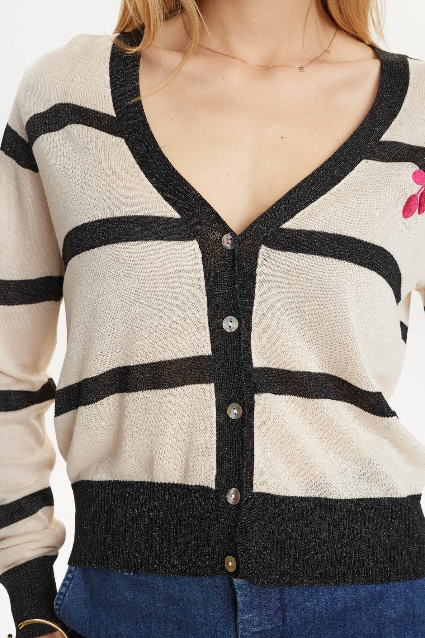 NUSLITTA CARDIGAN - Ecru - Image 4