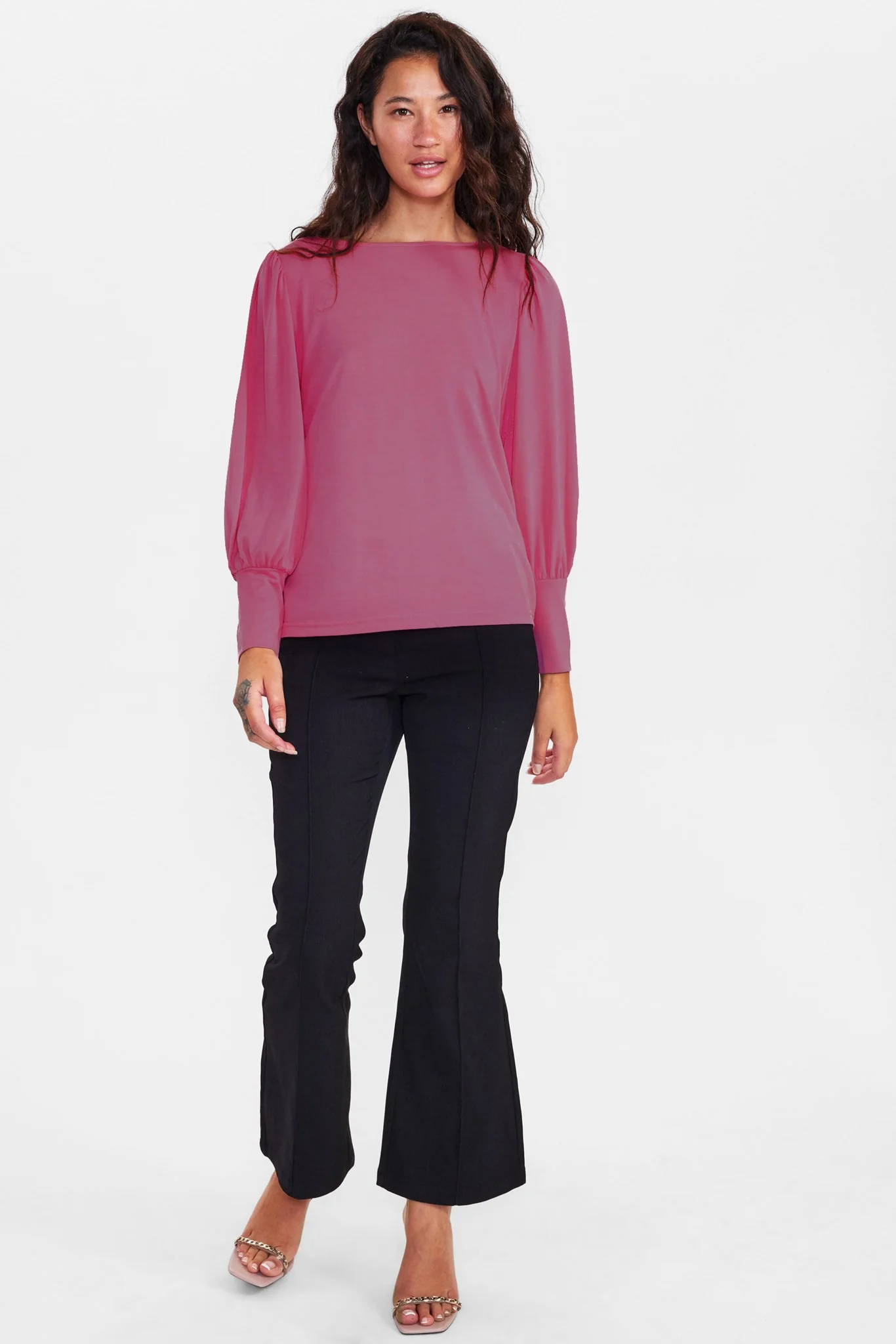 NUSOFIA JERSEY BLOUSE - Lilas - Image 3