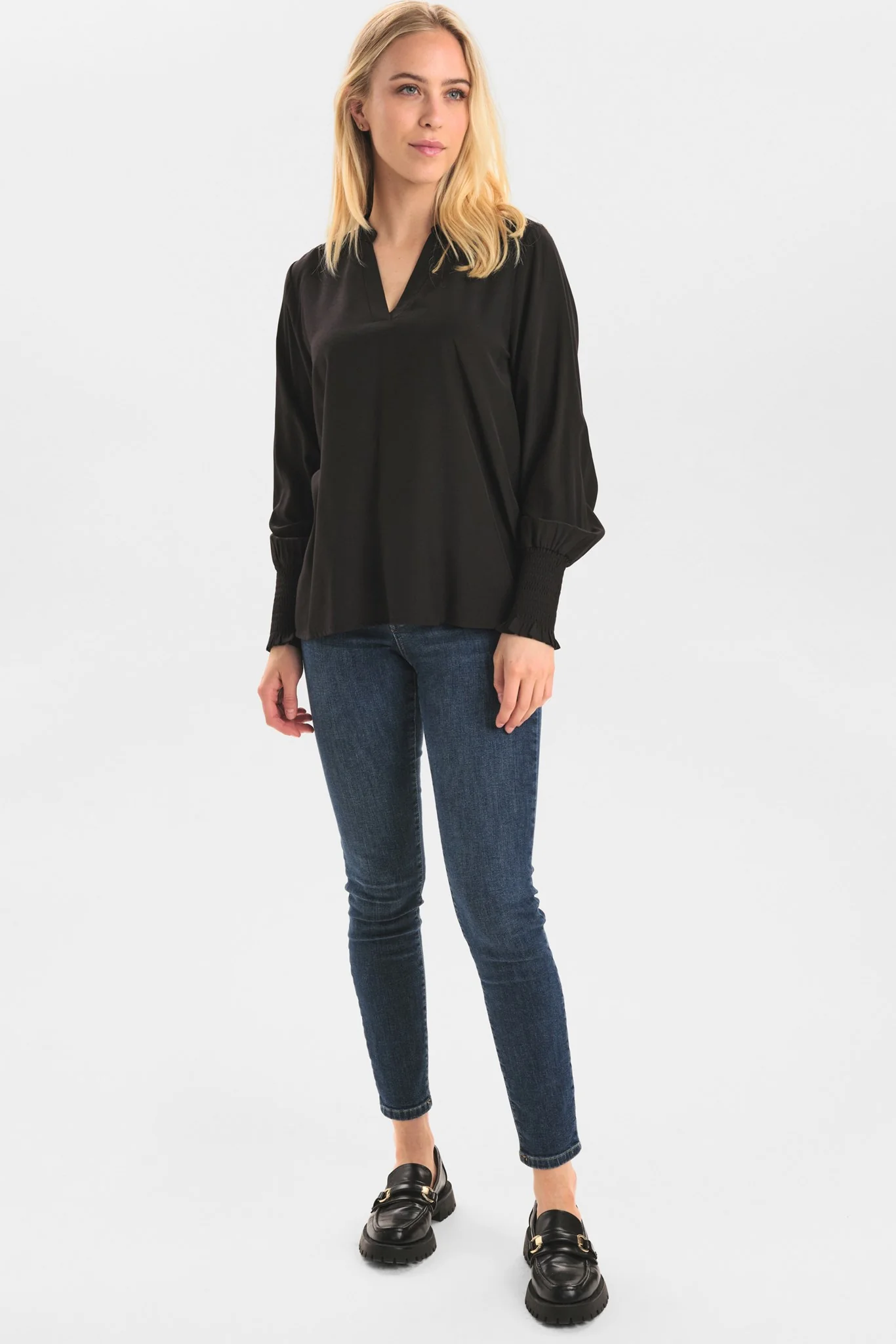 NUSOFTY NEW BLOUSE - Caviar - Image 3