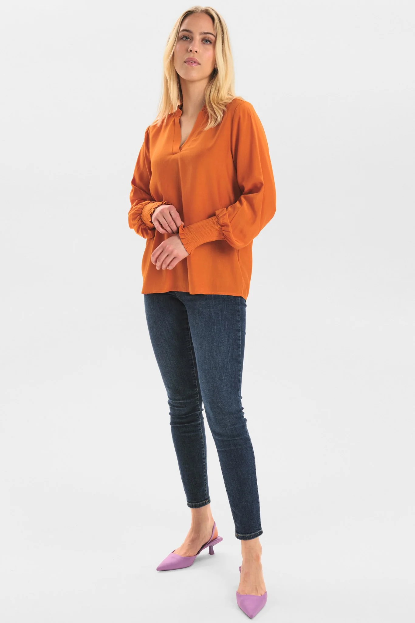 NUSOFTY NEW BLOUSE - Marmelade - Image 3
