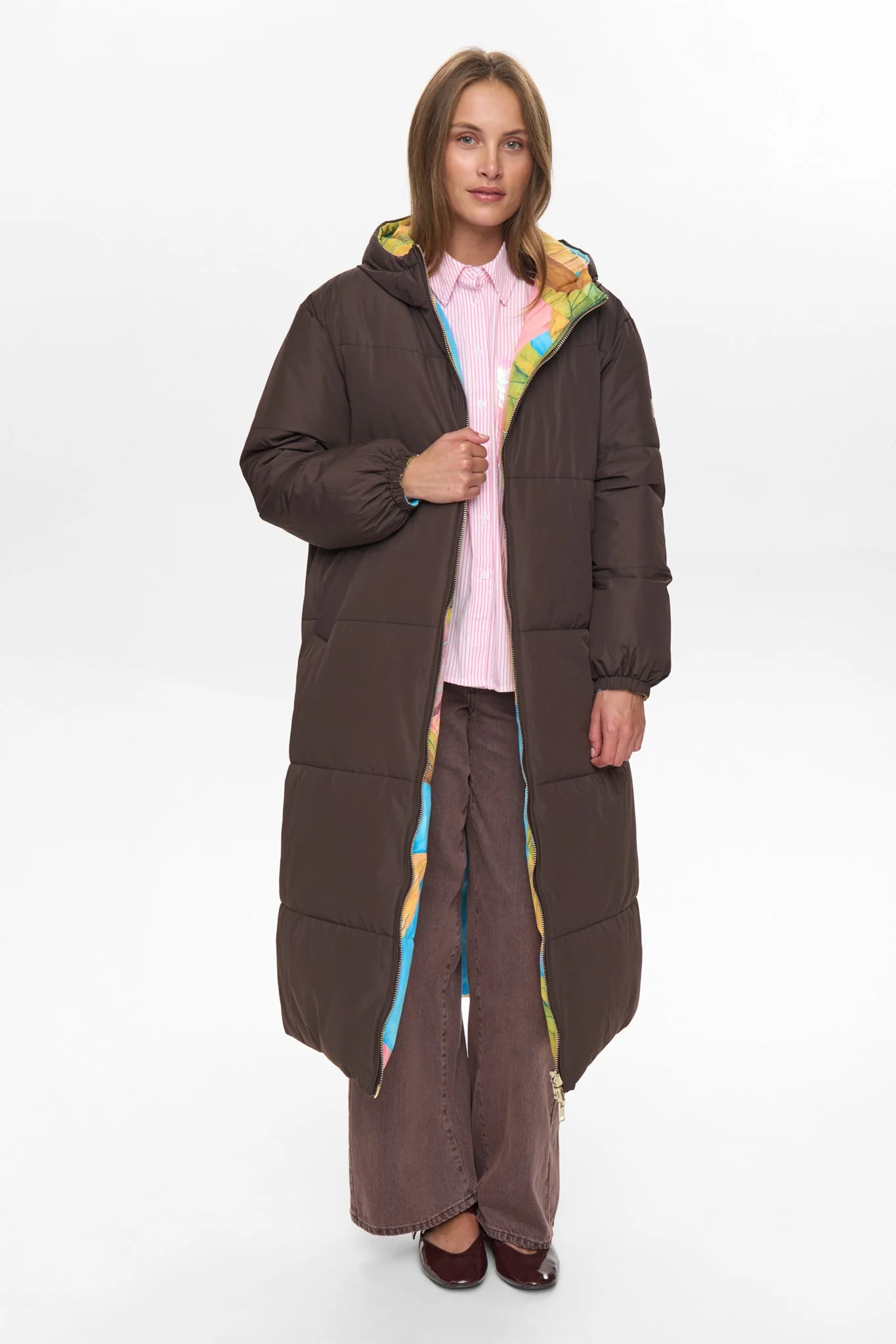 NUSOULA REVERSIBLE JACKET  - Black Coffee - Image 3