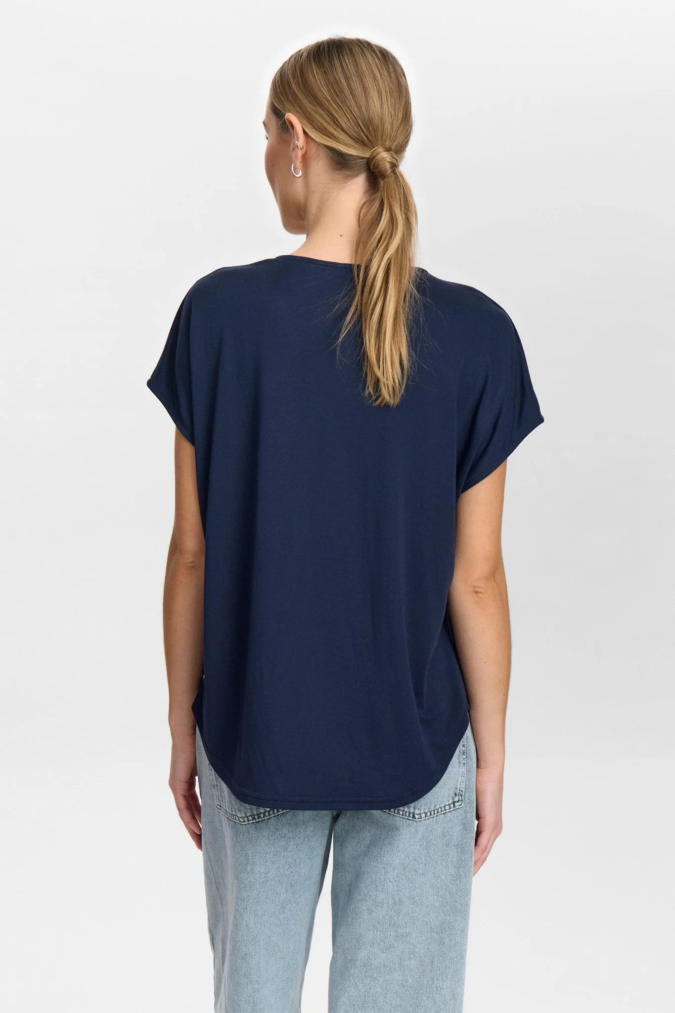NUSTILLA SS BLOUSE - Dark Sapphire - Image 2