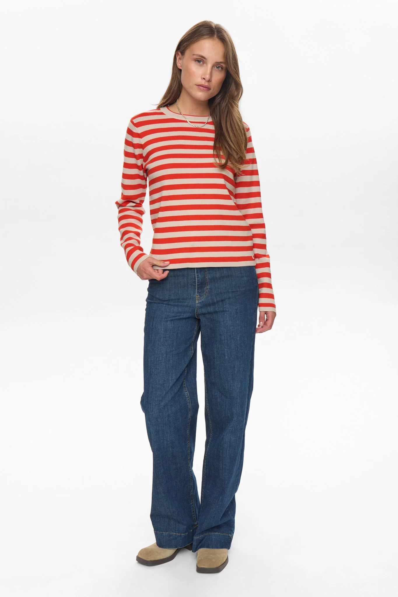 NUSTRIPY PULLOVER - Fiery Red - Image 3