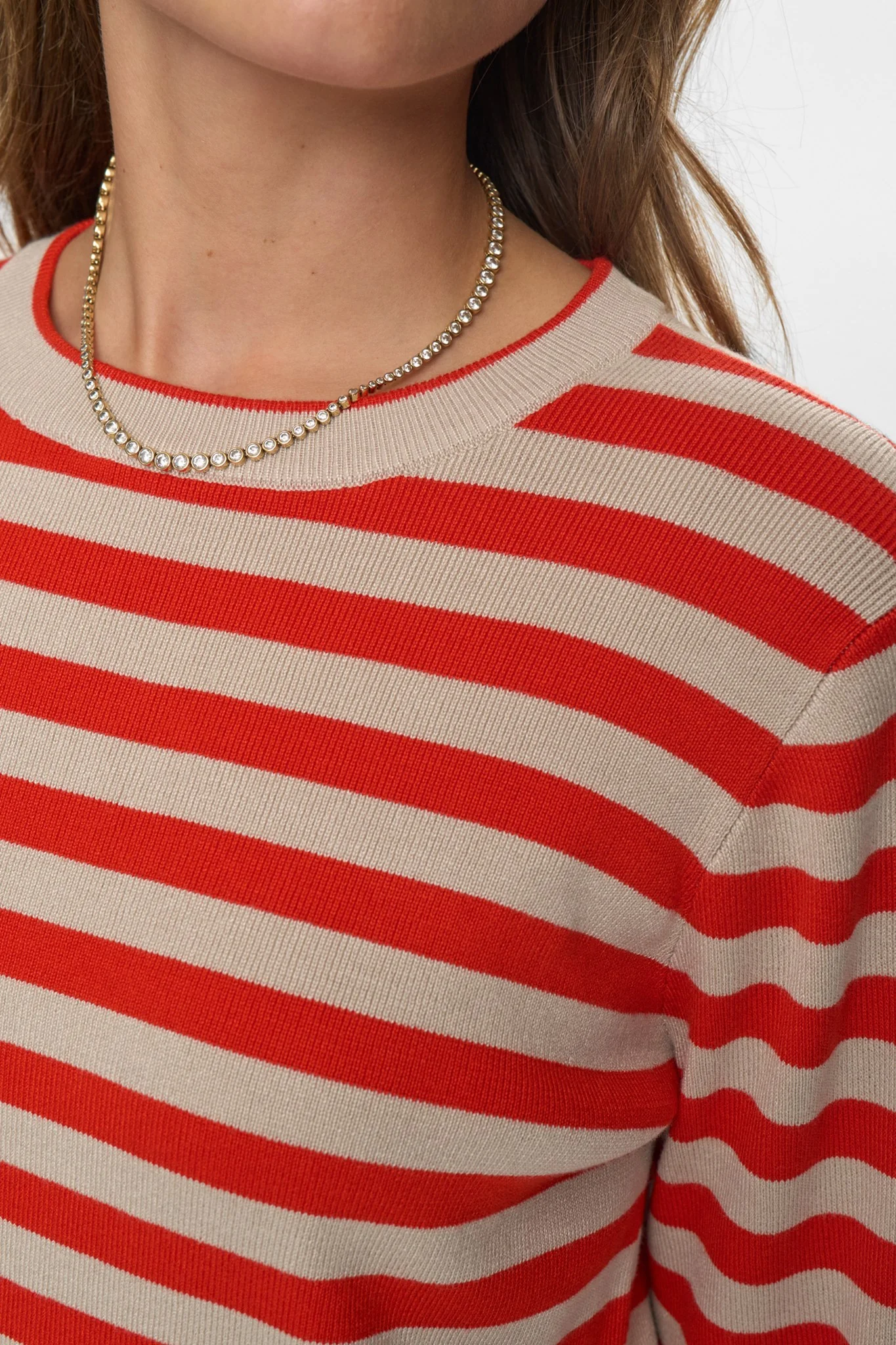 NUSTRIPY PULLOVER - Fiery Red - Image 4