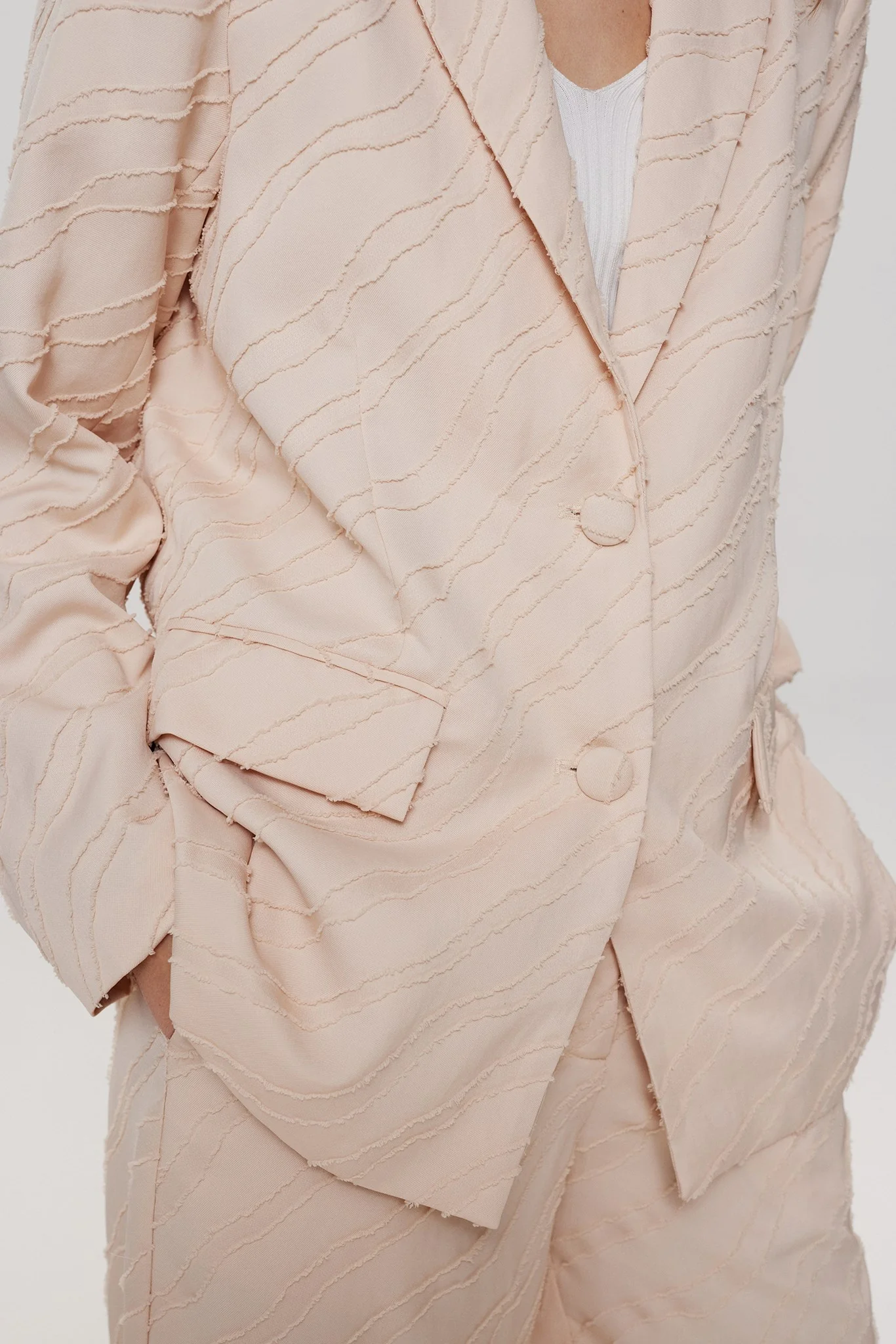NUSTRUKKA BLAZER - Pearl - Image 4