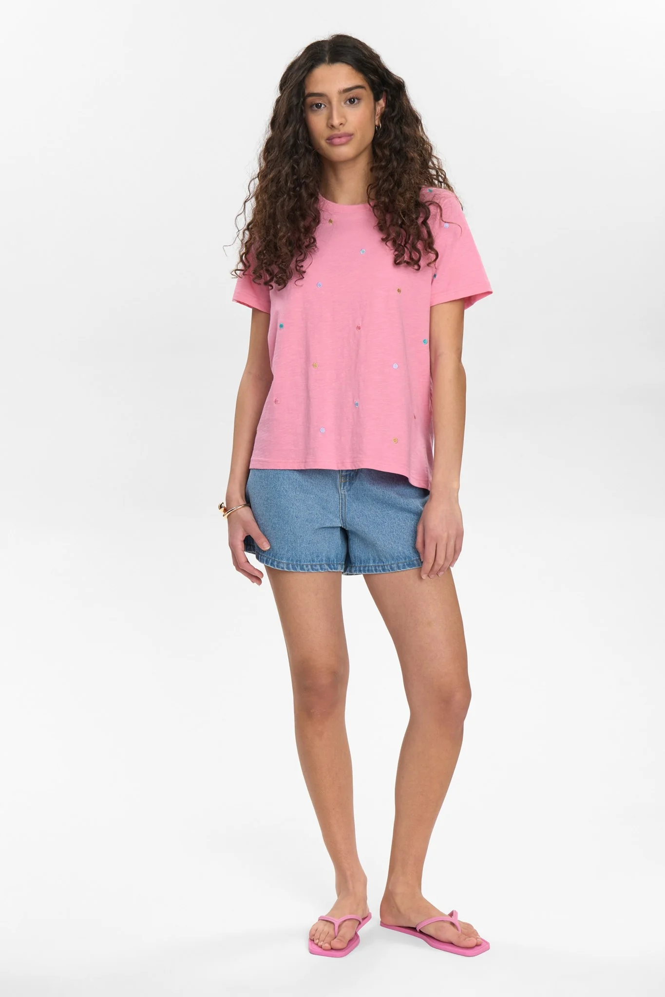 NUSUMI T-SHIRT - GOTS - Pink Carnation - Image 3