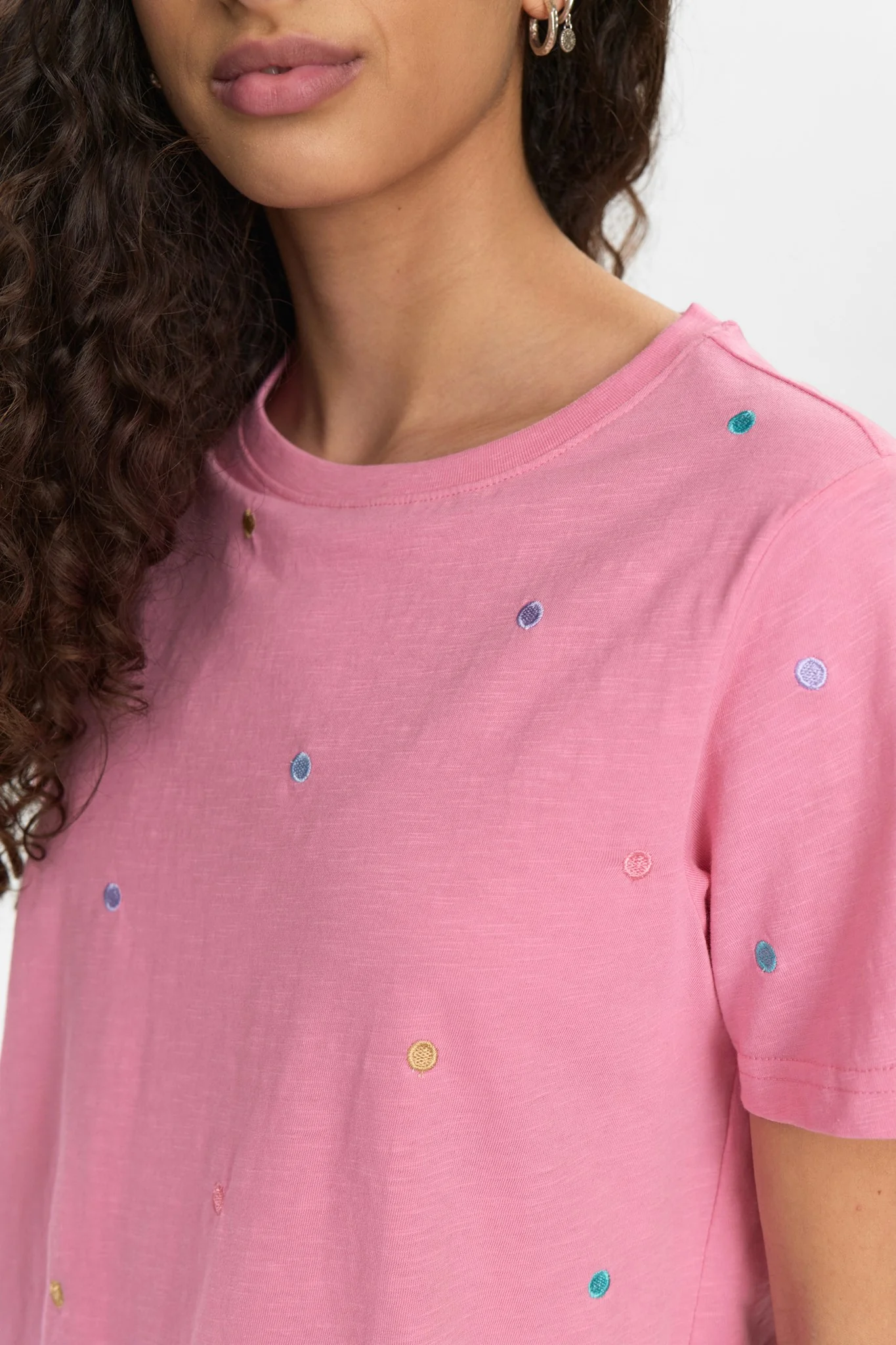 NUSUMI T-SHIRT - GOTS - Pink Carnation - Image 4