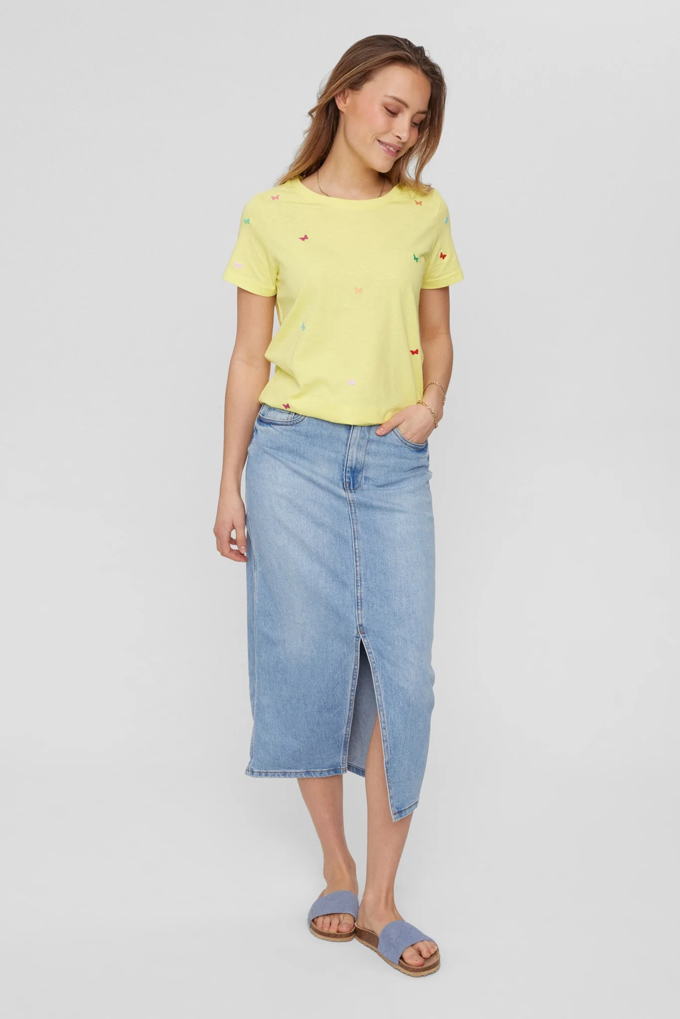 NUSUMMI T-SHIRT - GOTS - Limelight - Image 3