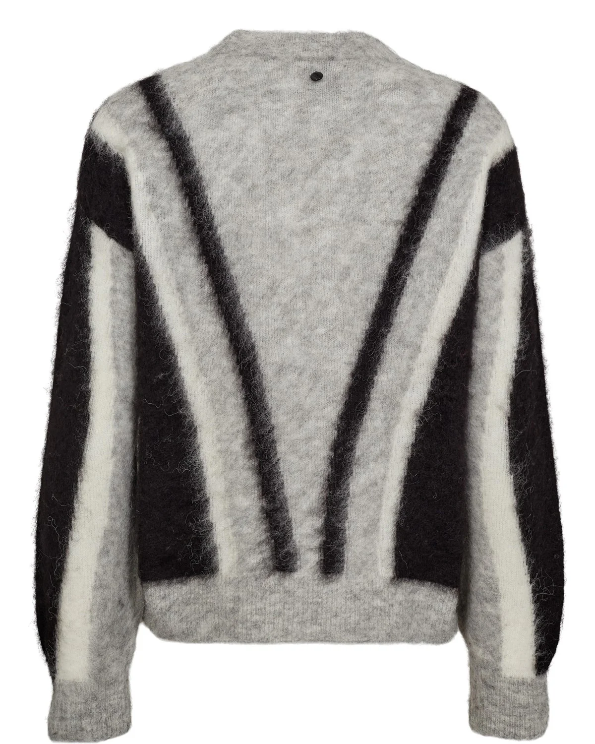 NUSURI BRUSHED PATTERN PULLOVER - Light grey mel - Image 8