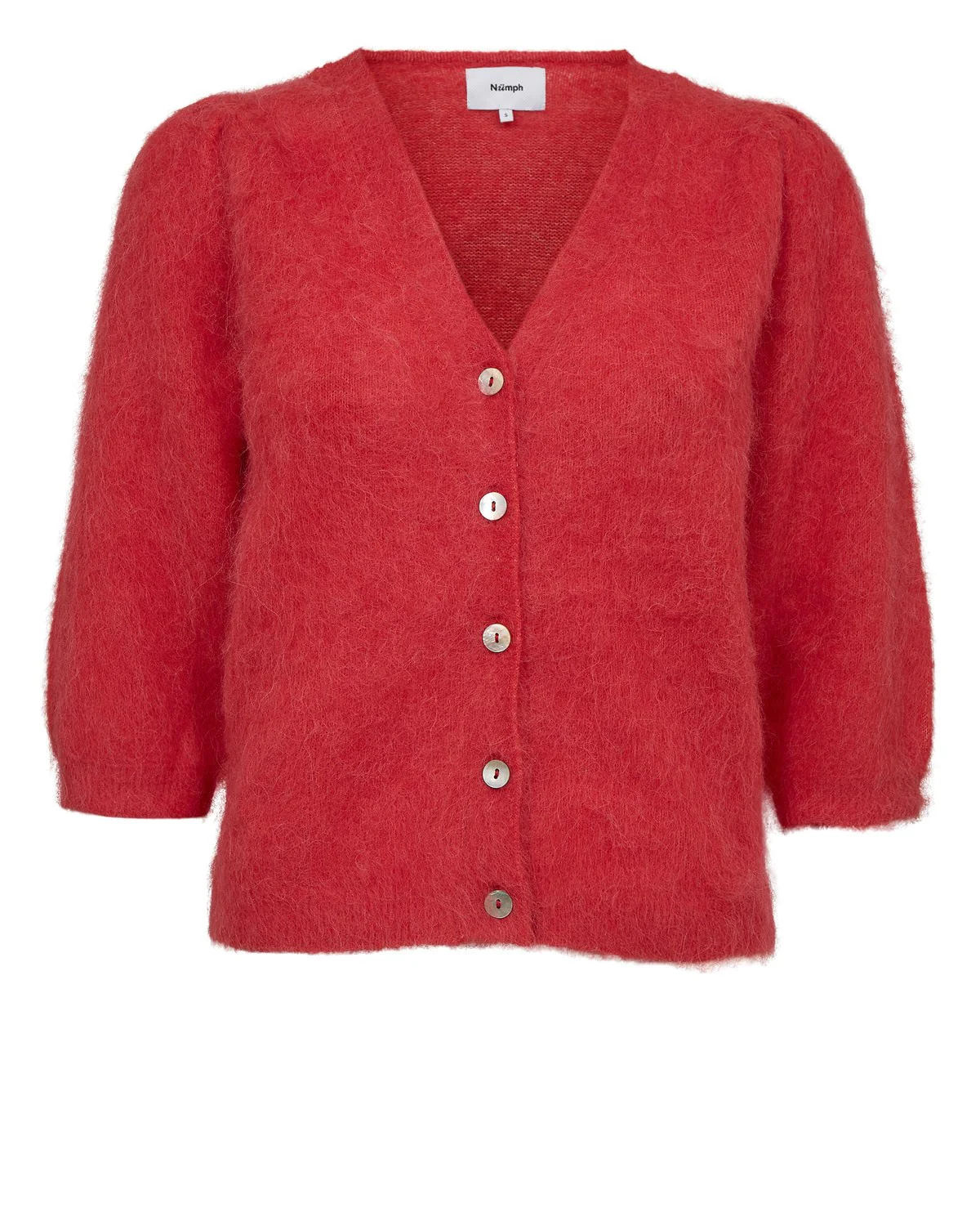 NUSURI BRUSHED SS CARDIGAN - Fiery Red - Image 6