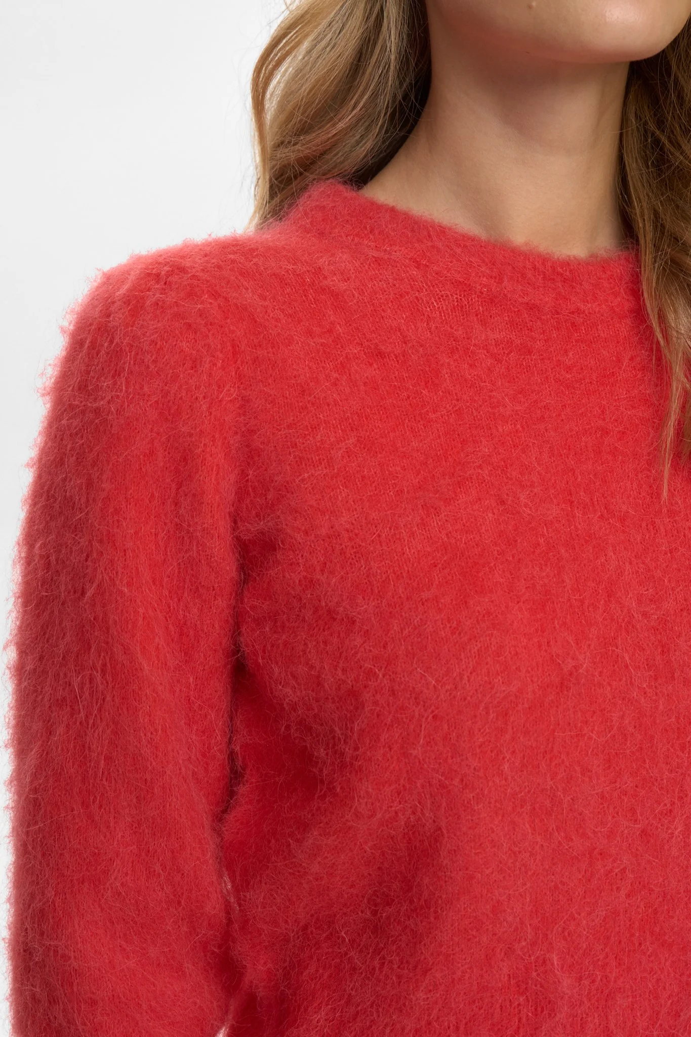 NUSURI BRUSHED SS PULLOVER - Fiery Red - Image 4