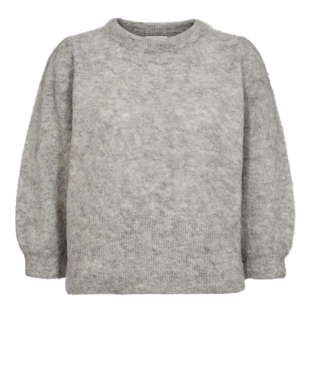 NUSURI BRUSHED SS PULLOVER - Light grey mel - Image 6