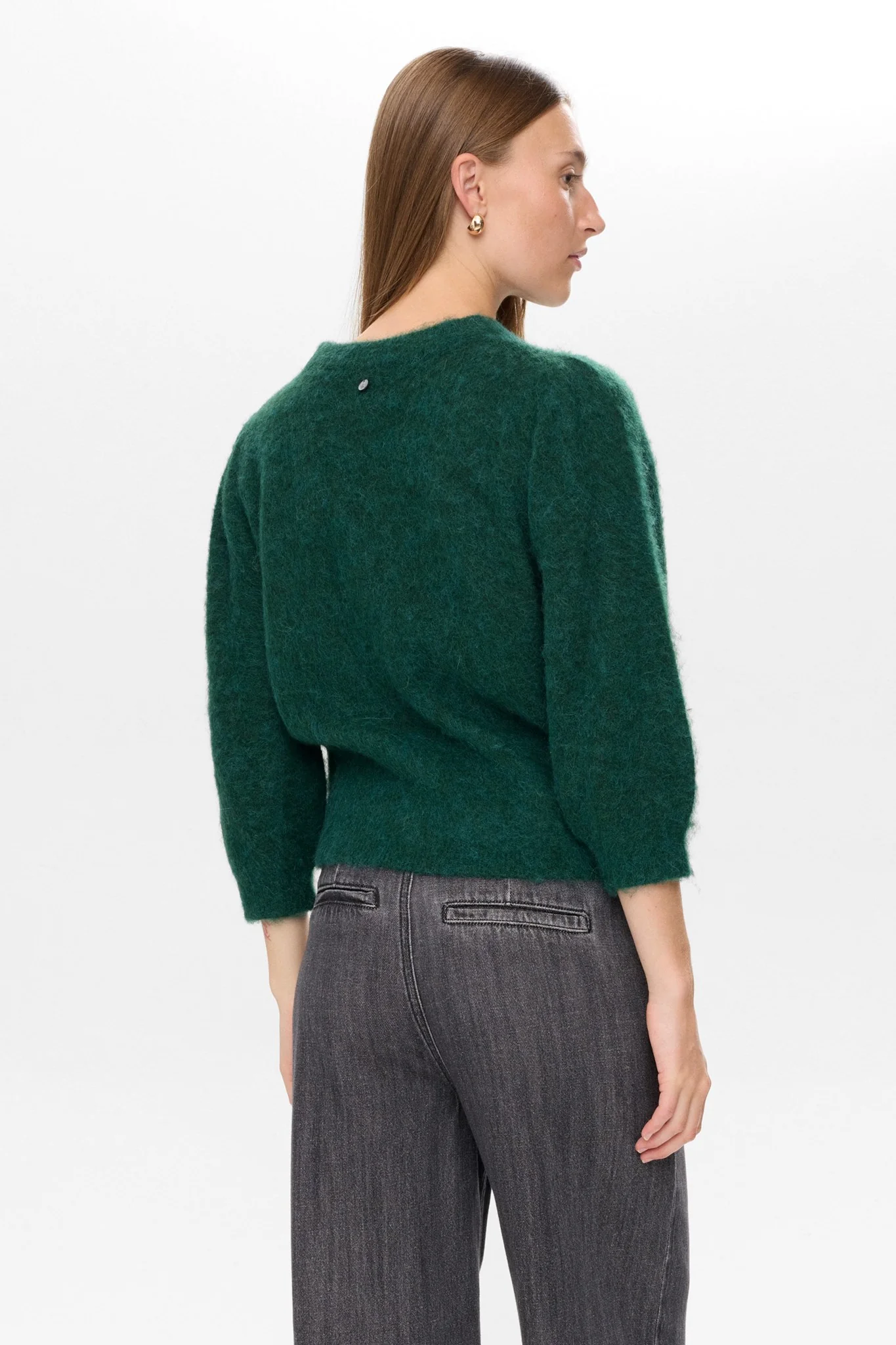 NUSURI BRUSHED SS PULLOVER - Rain Forest - Image 4