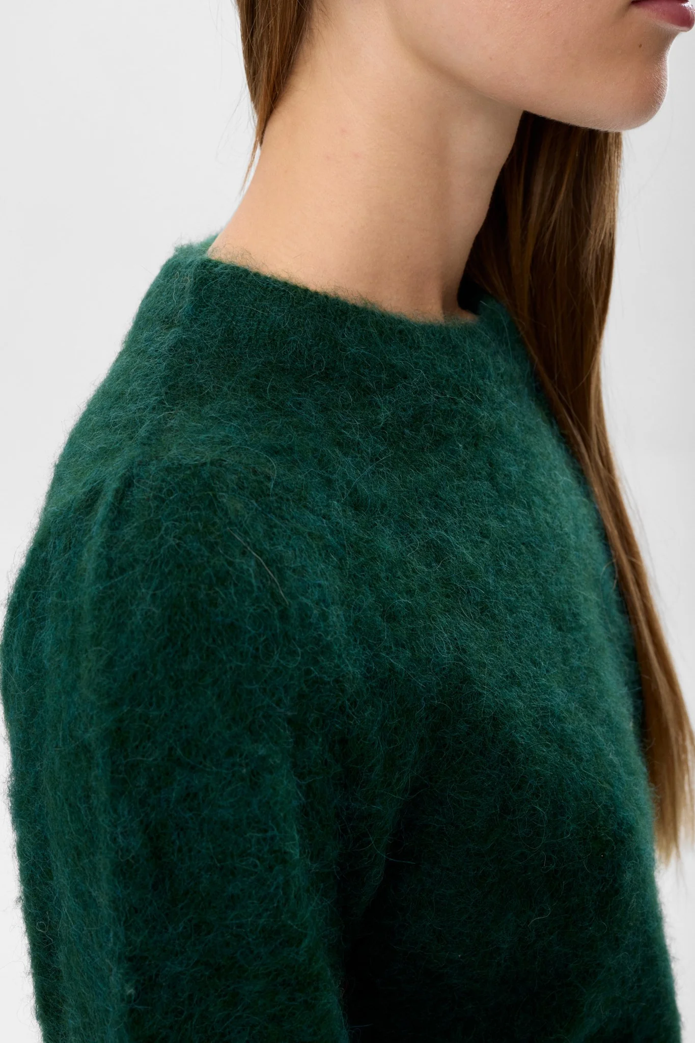 NUSURI BRUSHED SS PULLOVER - Rain Forest - Image 5