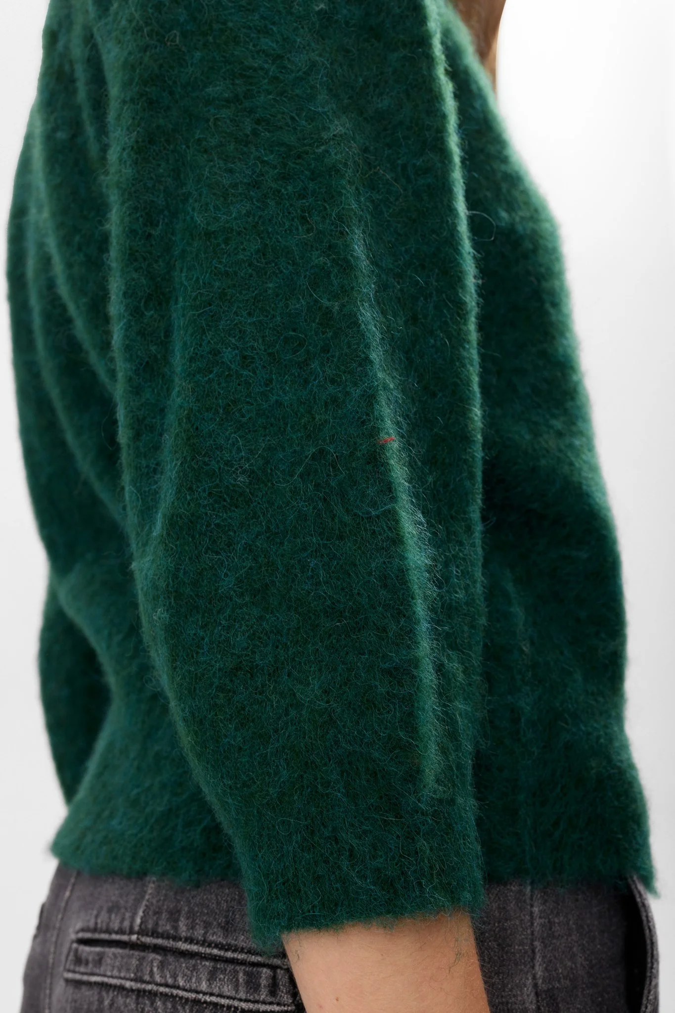 NUSURI BRUSHED SS PULLOVER - Rain Forest - Image 6