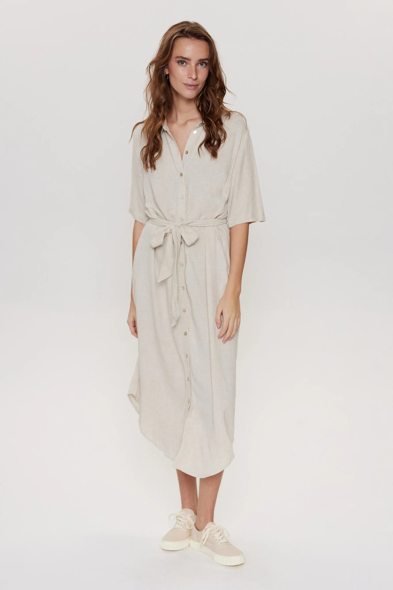 NUSUSSI DRESS - Sesame Melange - Image 3