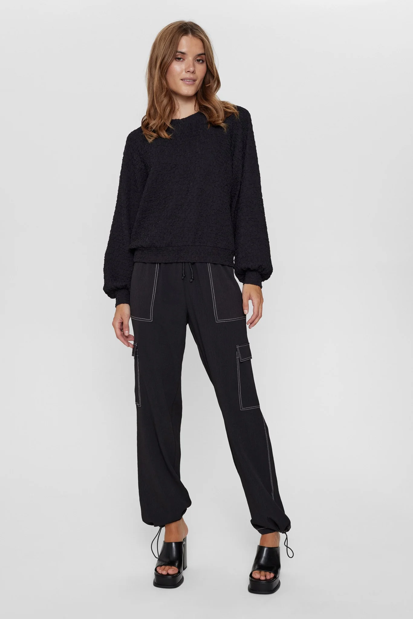 NUSYBIL BLOUSE - Caviar - Image 3