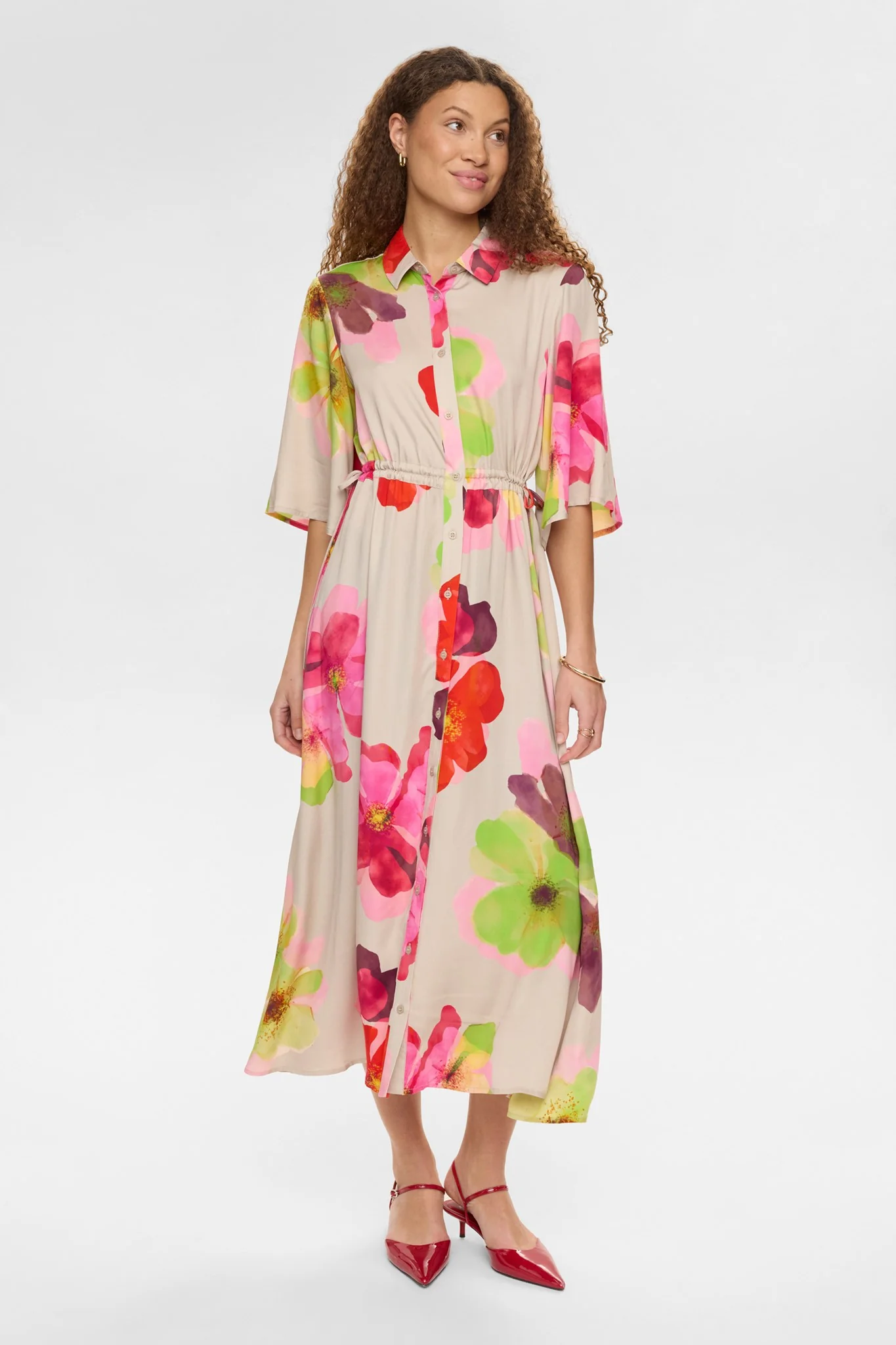 NUTASSY LONG DRESS - Gray Morn - Image 3