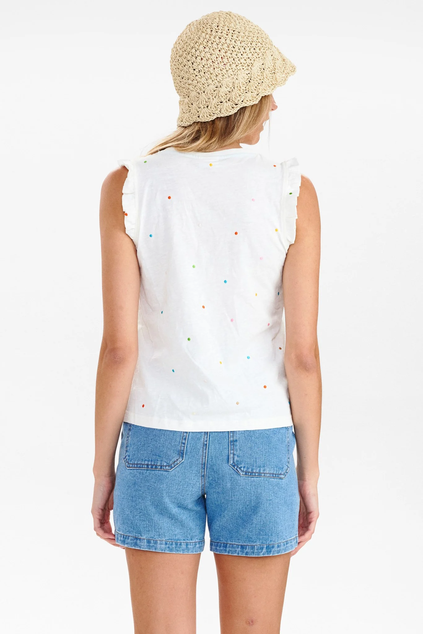NUTILDE TOP - GOTS - Cloud Dancer - Image 2