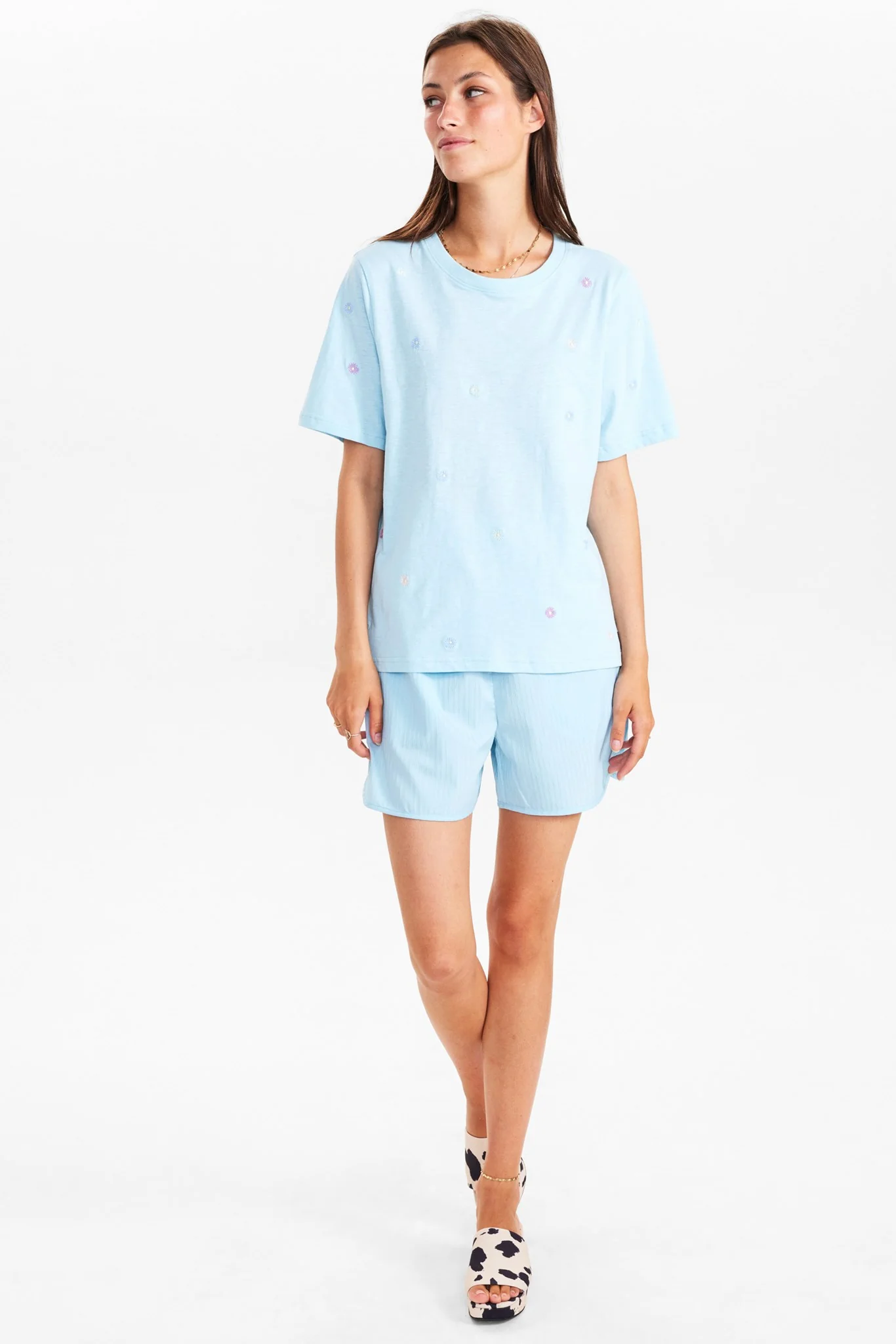 NUTORA TEE - GOTS - Crystal blue - Image 3