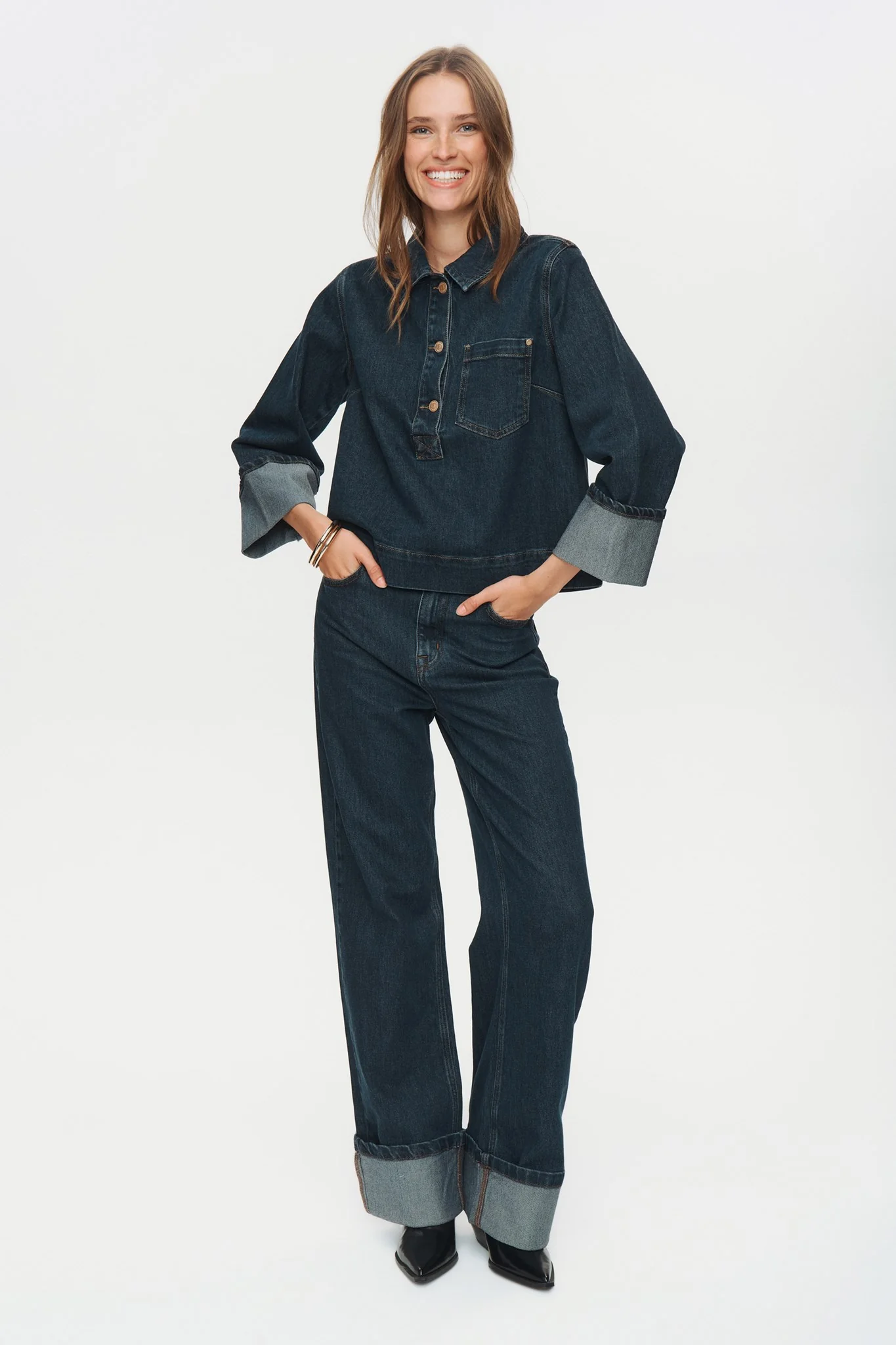 NUTORONTO SHIRT - Dark Denim Blue - Image 3