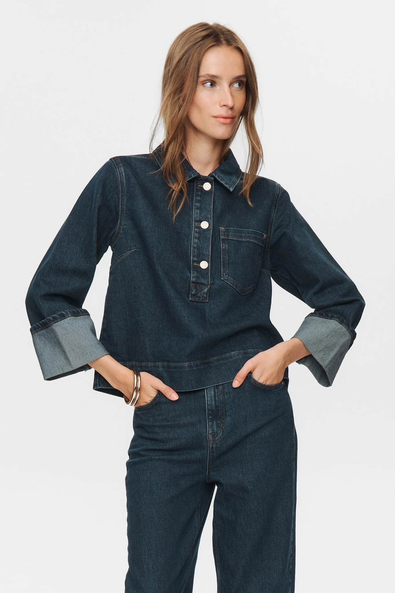 NUTORONTO SHIRT - Dark Denim Blue - Image 7