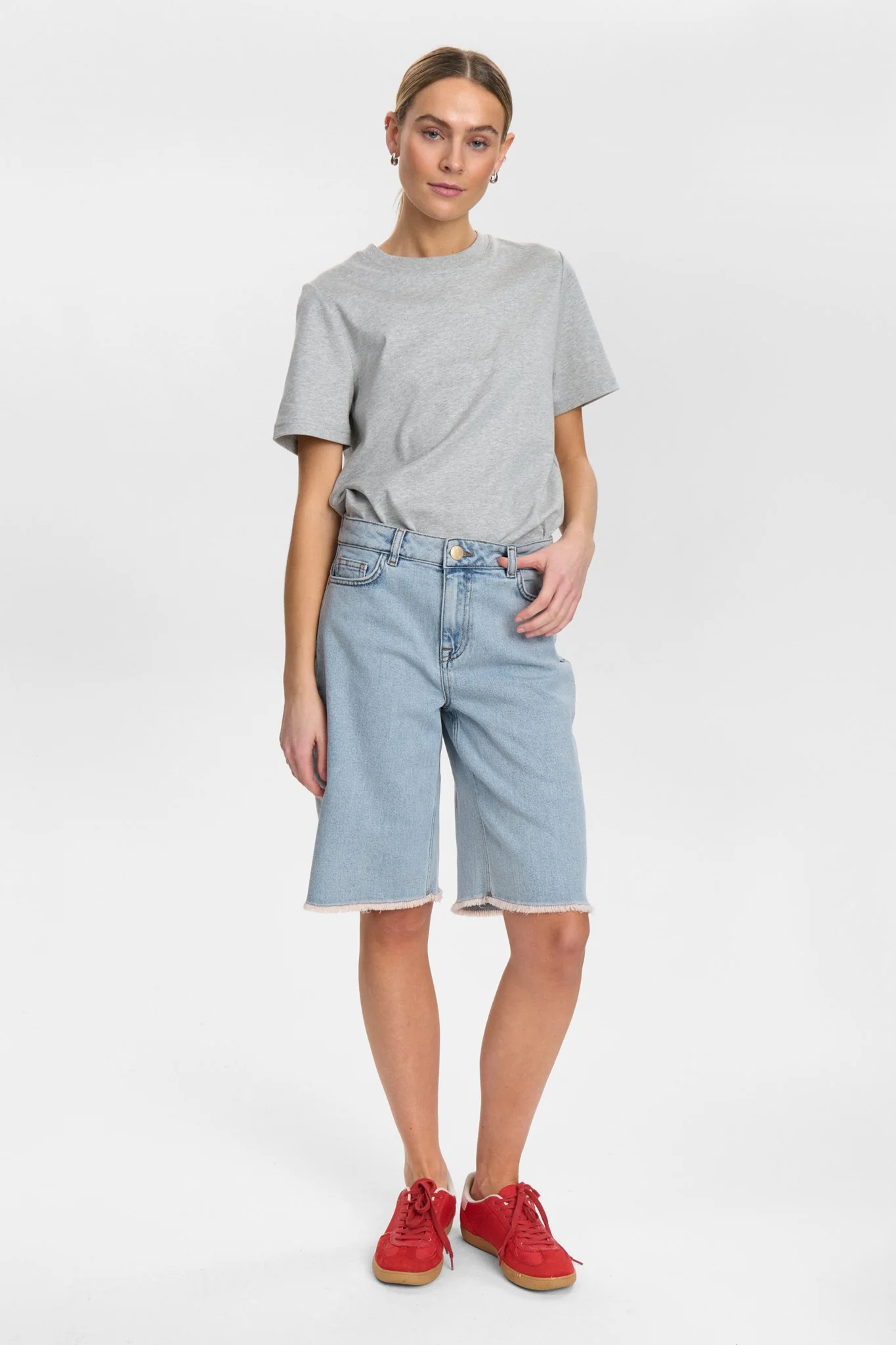 NUTORONTO SHORTS - Light Blue Denim - Image 3